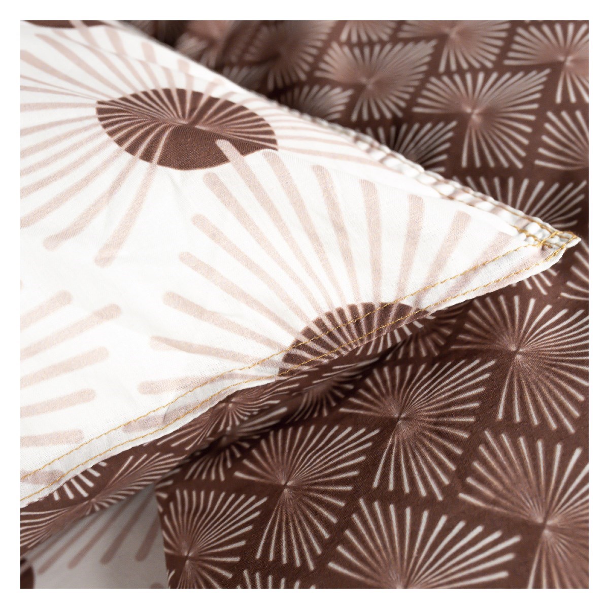 Printed cotton bedding set TODAY LINGE DE MAISON White