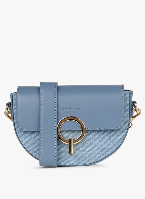 Sac bandoulière à anse amovible en jean Jim Stone La petite etoile