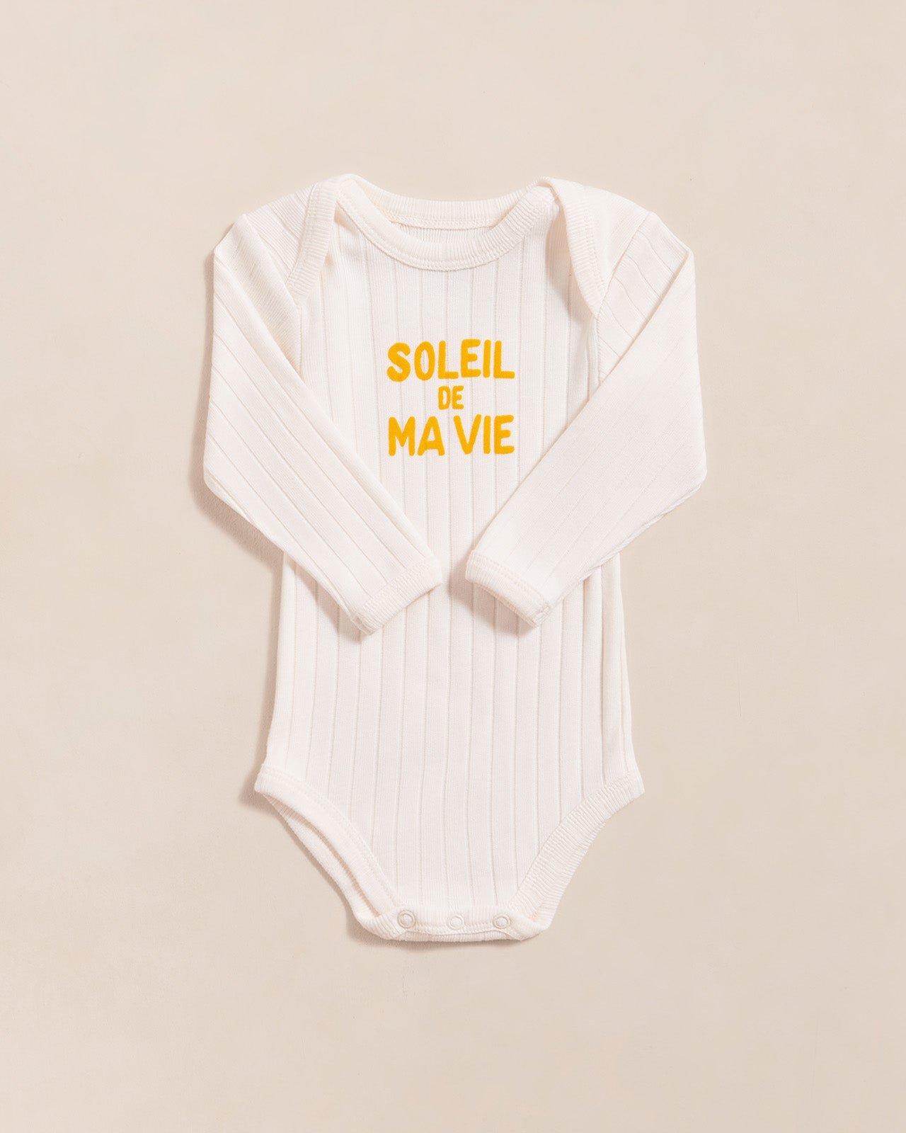 The sunshine of my life organic cotton bodysuit EMOI EMOI White