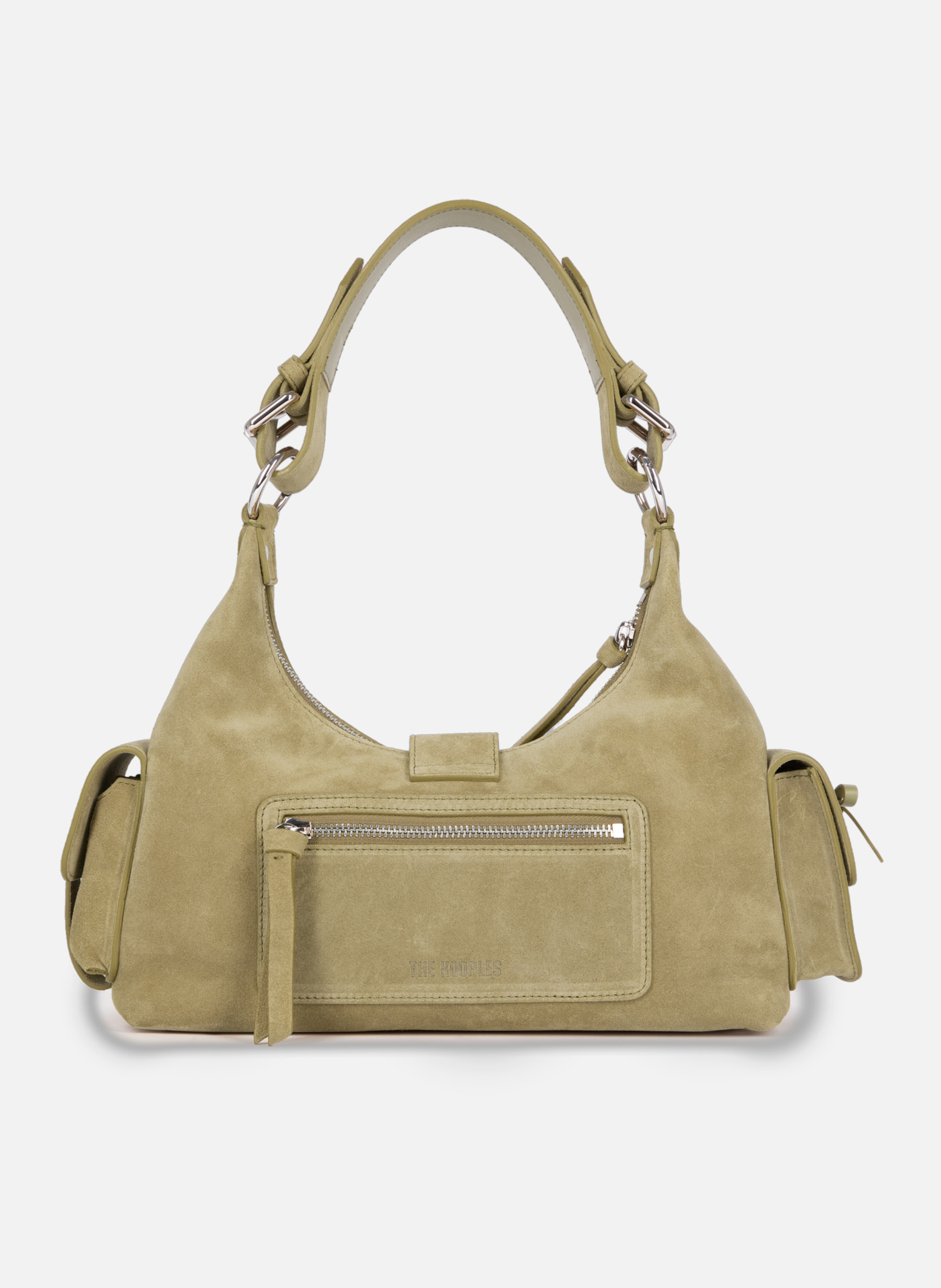 Amelia suede leather bag THE KOOPLES Brown