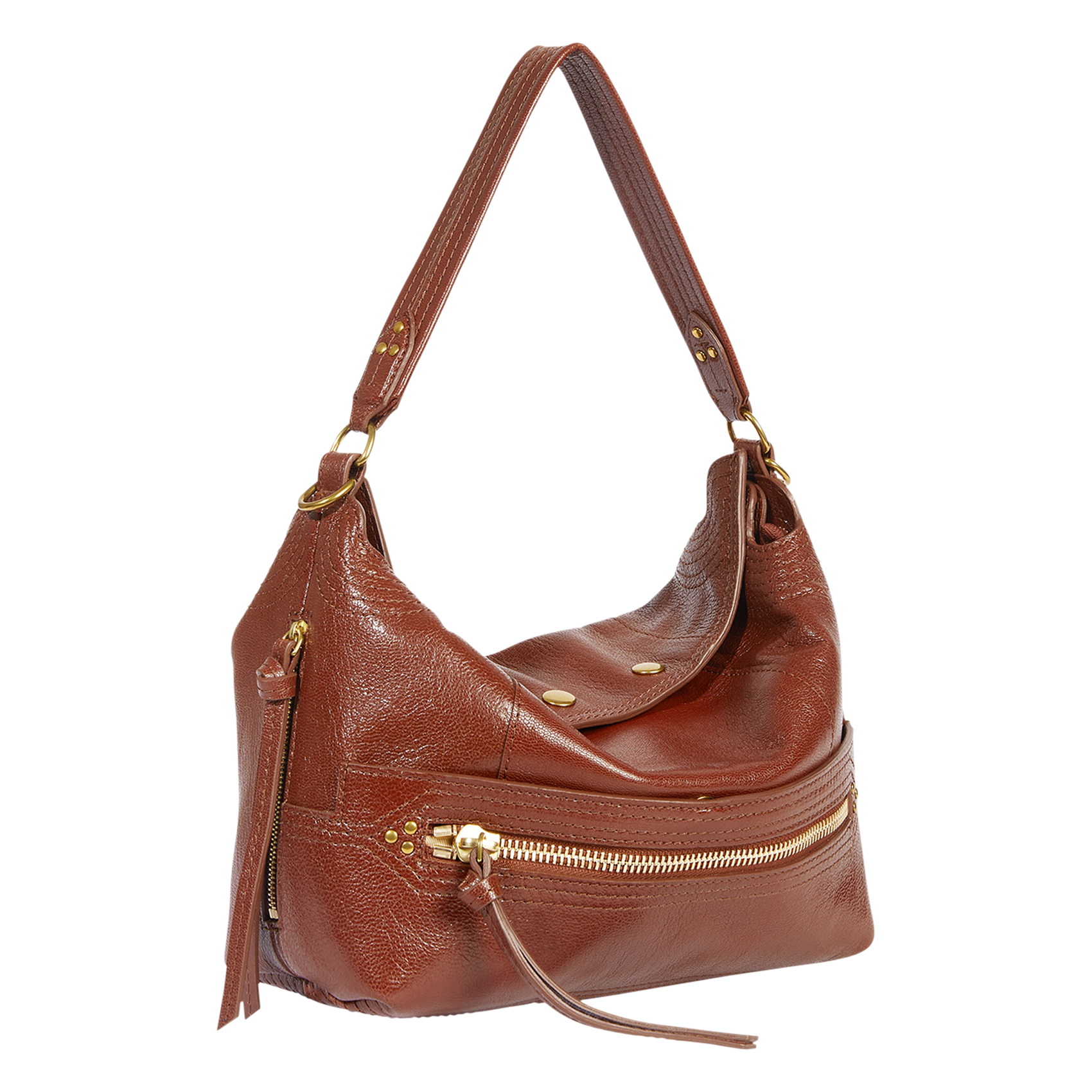 Sac baguette en cuir JEROME DREYFUSS Marron