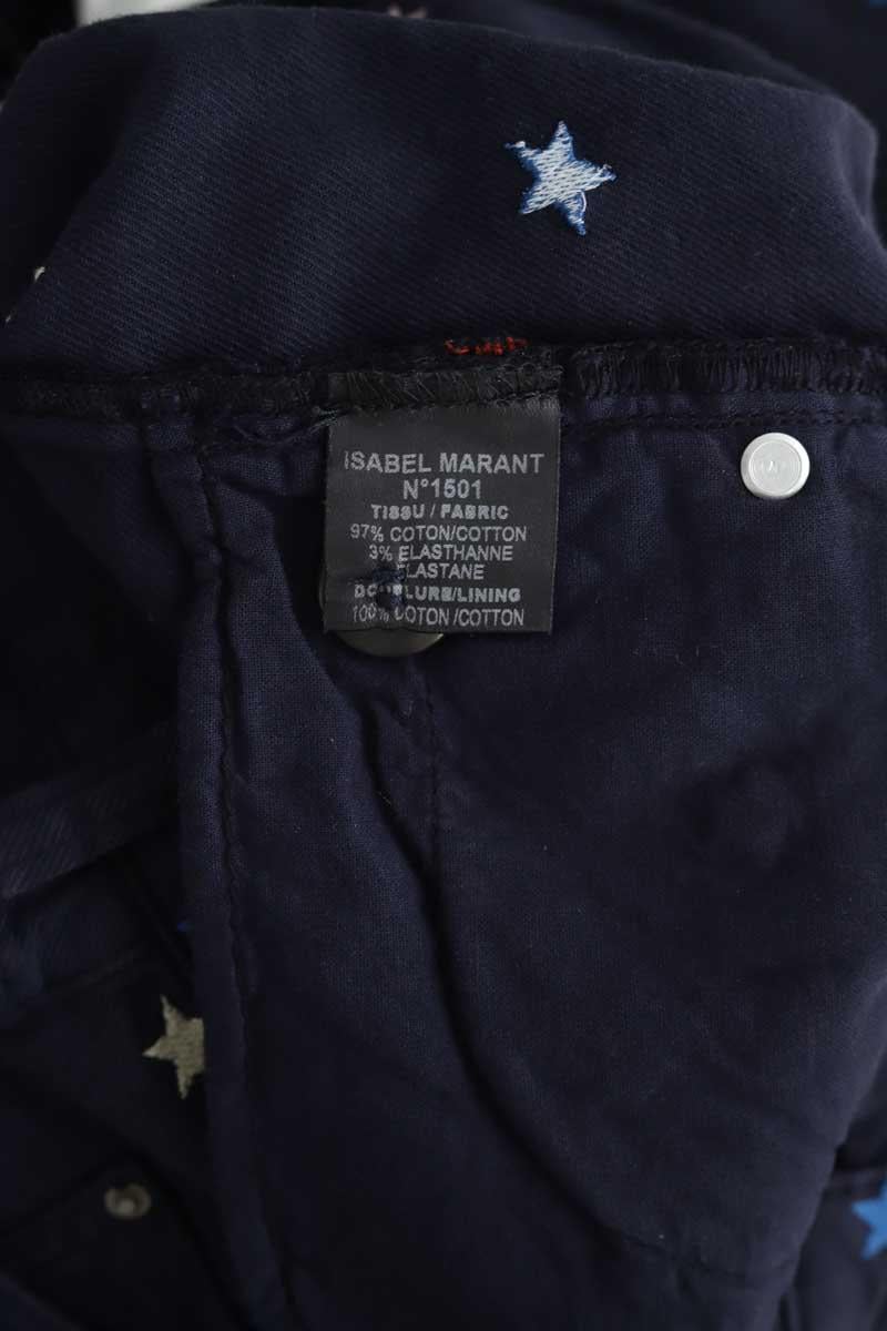 Cotton skinny jeans ISABEL MARANT ÉTOILE - SECONDE MAIN Blue