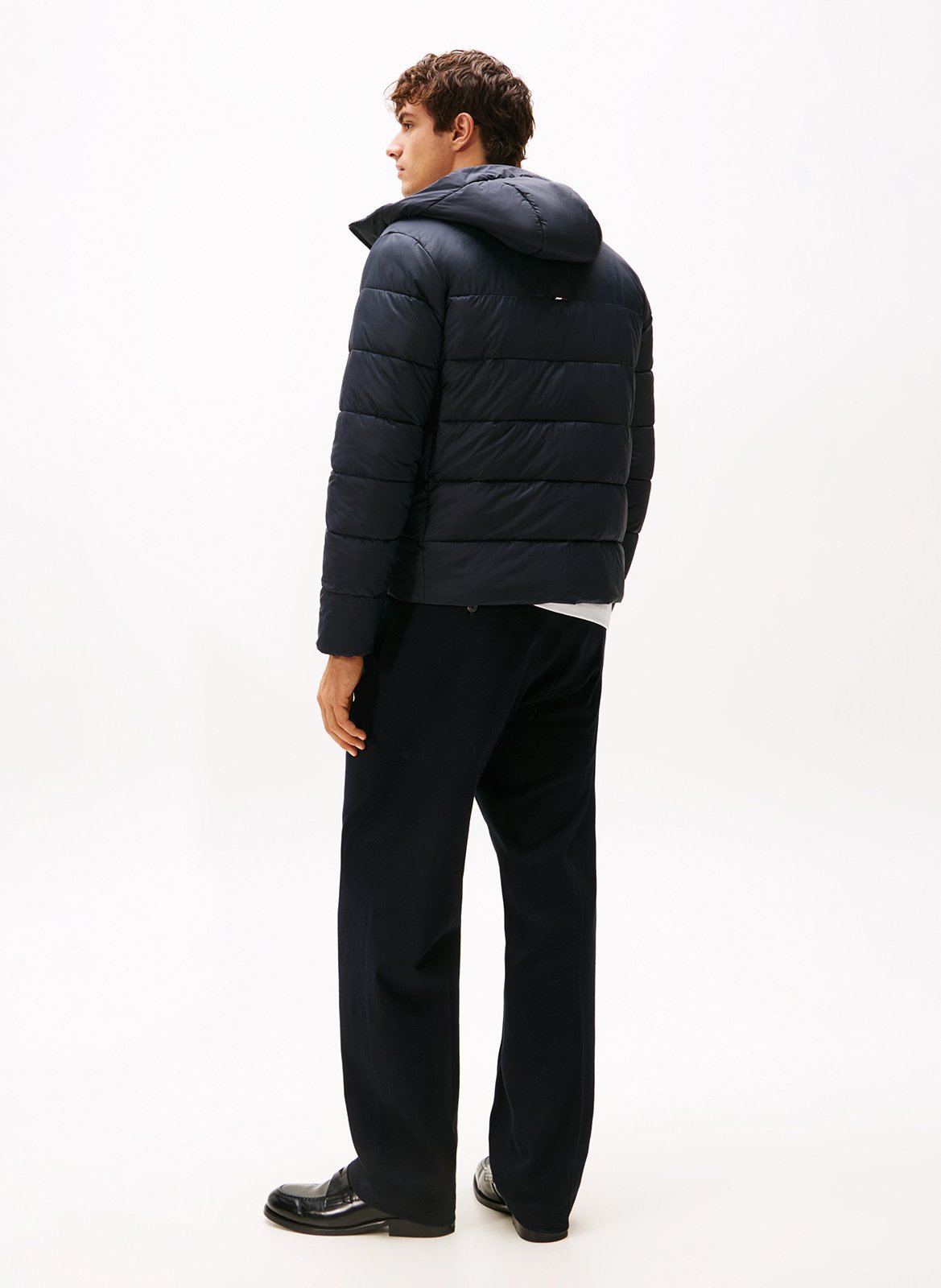 Doudoune droite matelassée TOMMY HILFIGER Bleu