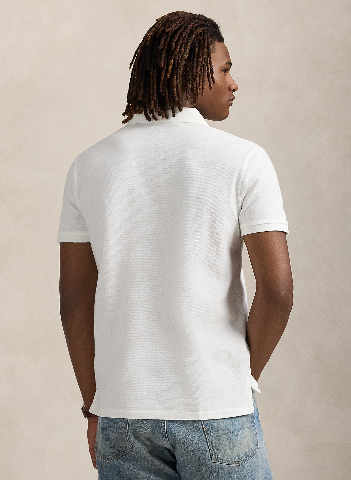 Polo custom slim-fit en coton POLO RALPH LAUREN Blanc