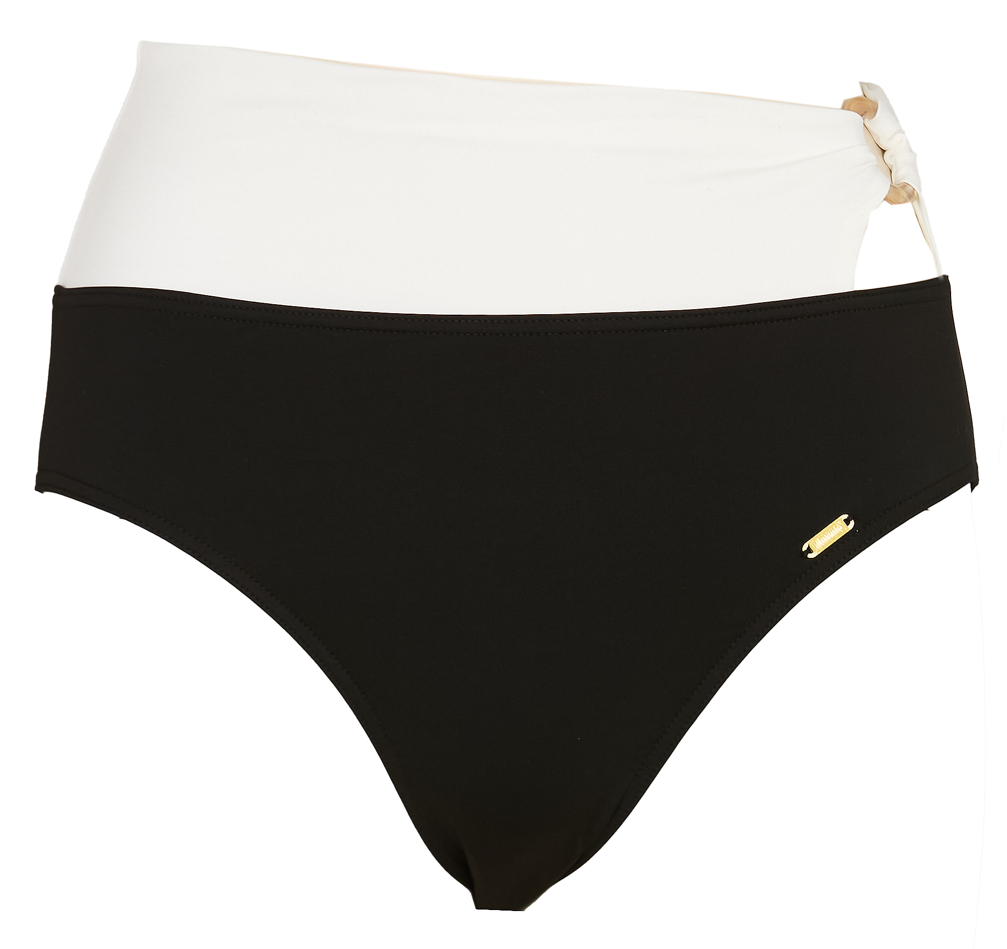 Bas de maillot de bain taille haute LIVIA Noir