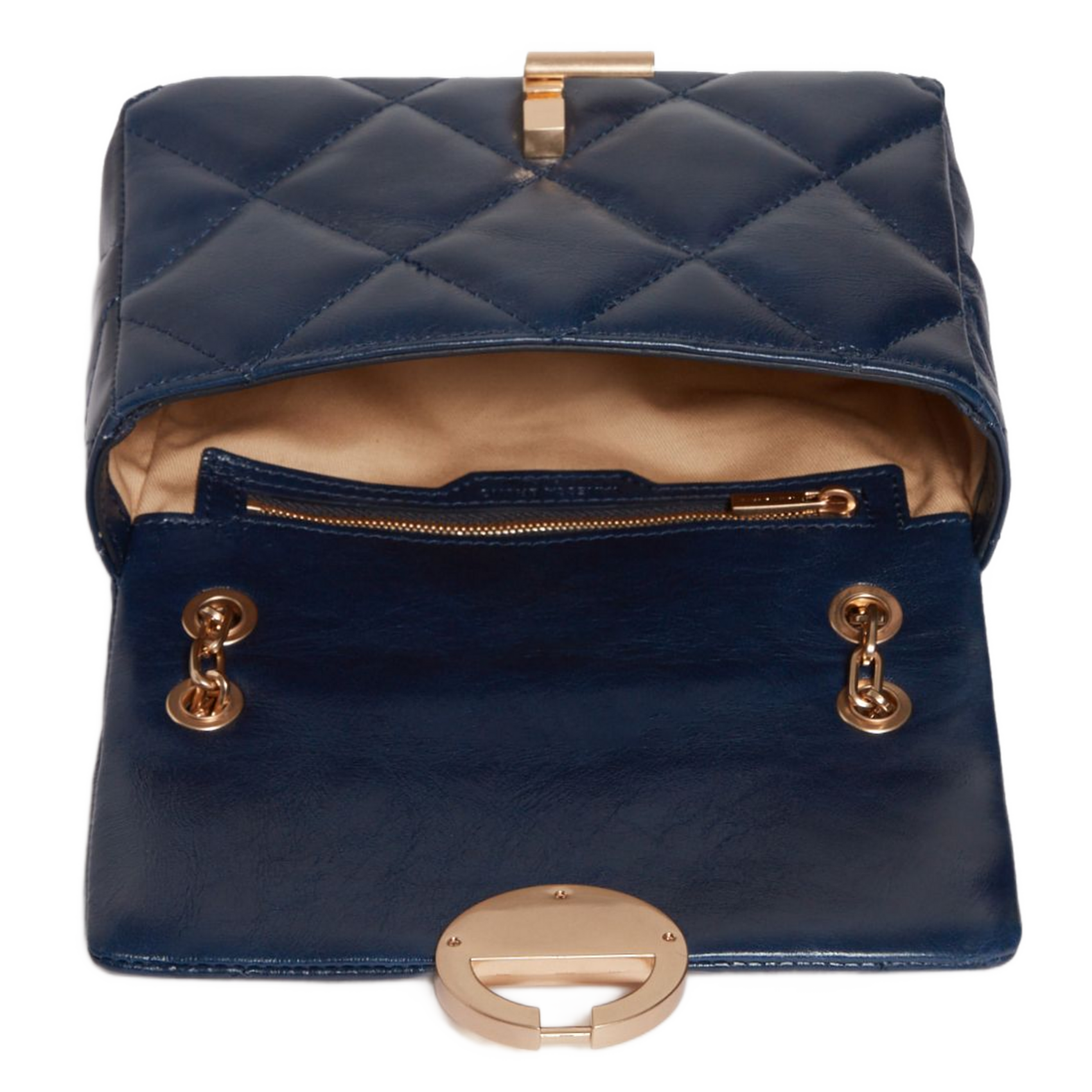 Dori leather shoulder bag VANESSA BRUNO Blue