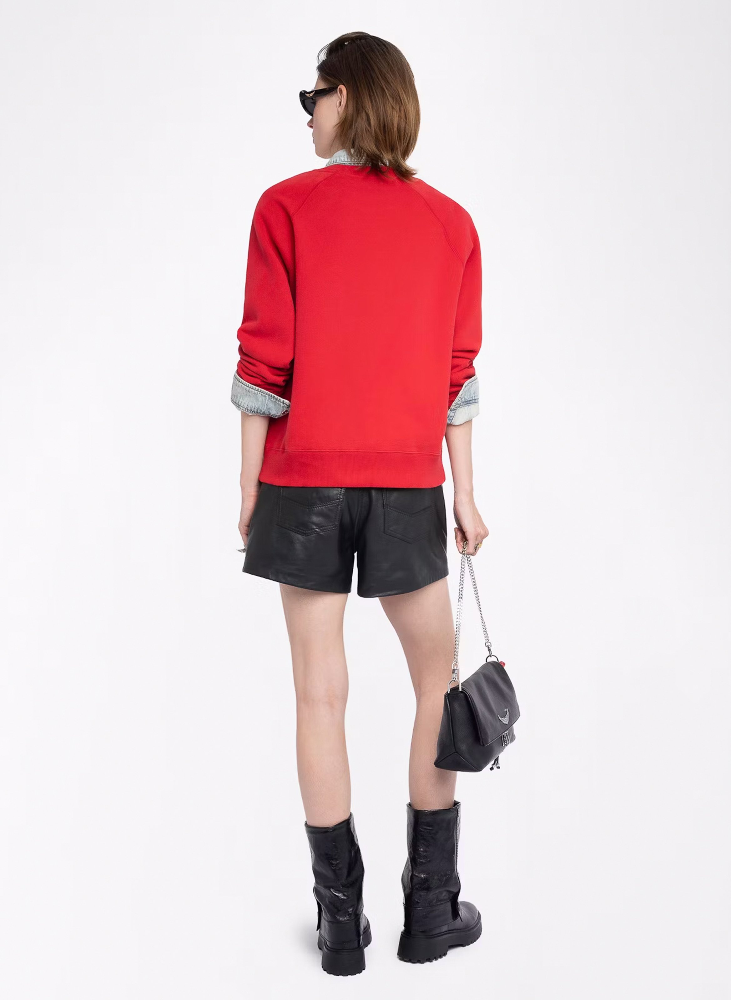 Felpa dritta in misto cotone ZADIG&VOLTAIRE Rosso