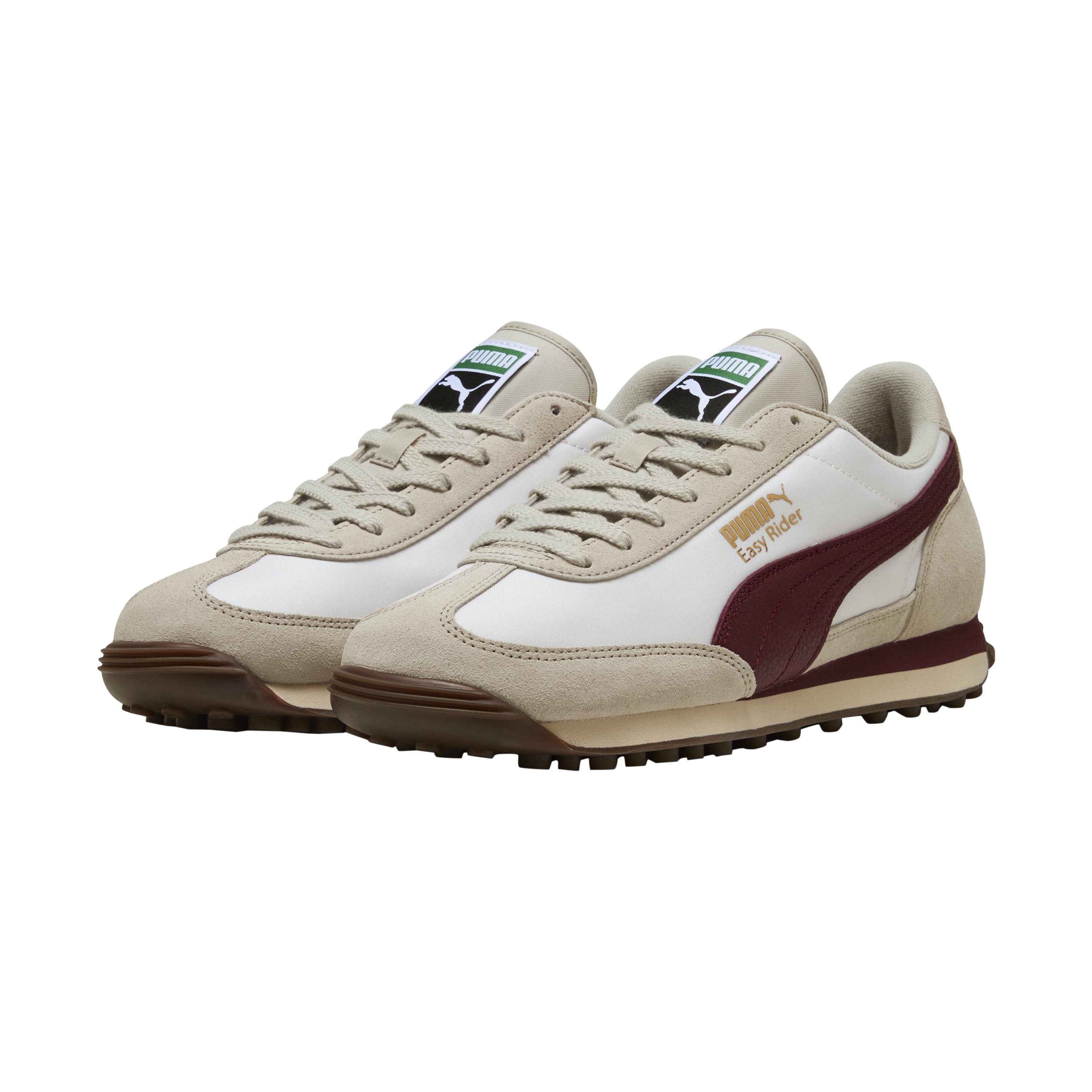Easy Rider Vintage Leather Sneakers PUMA White