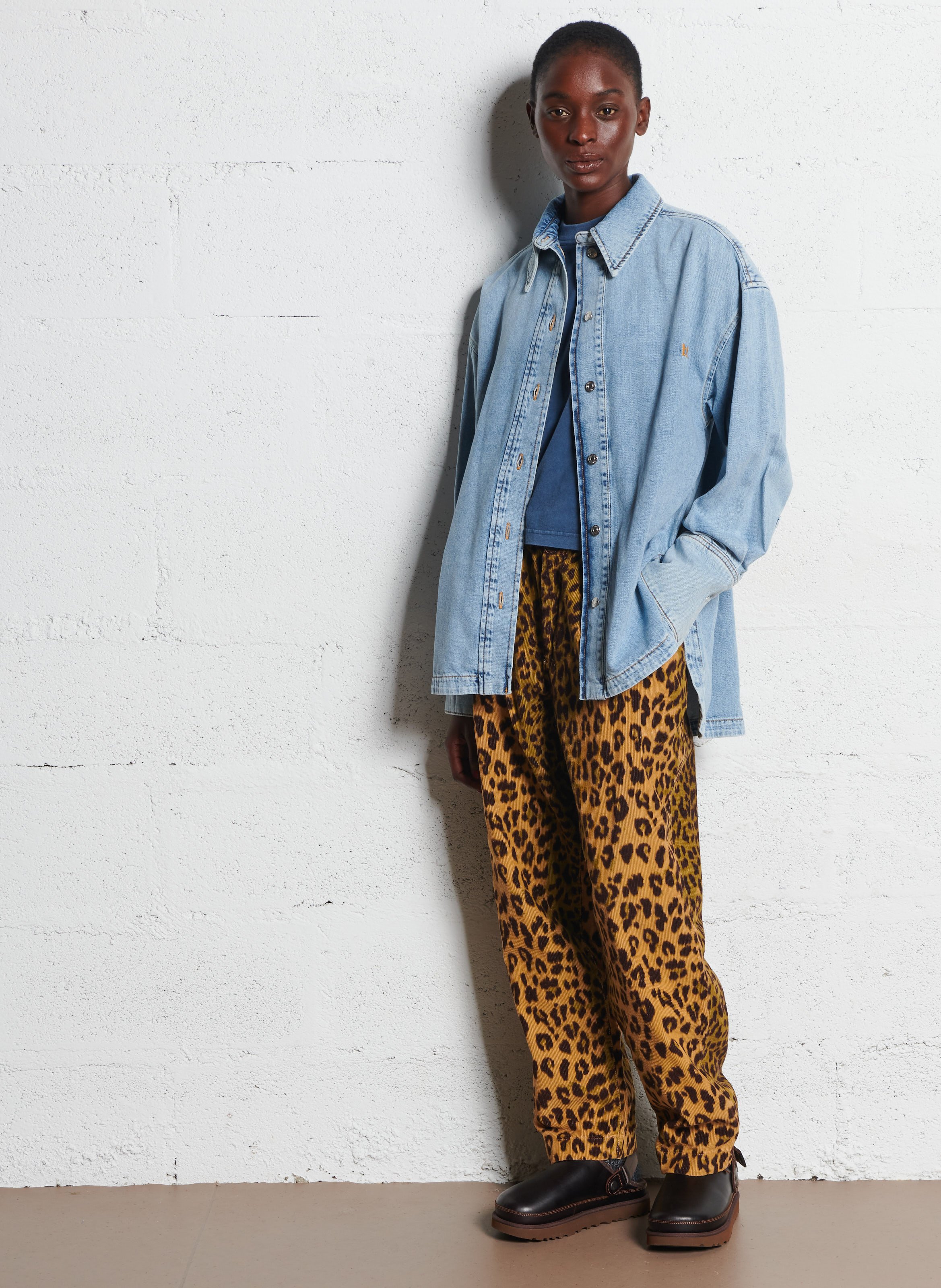 Denim overshirt BELLEROSE Blauw