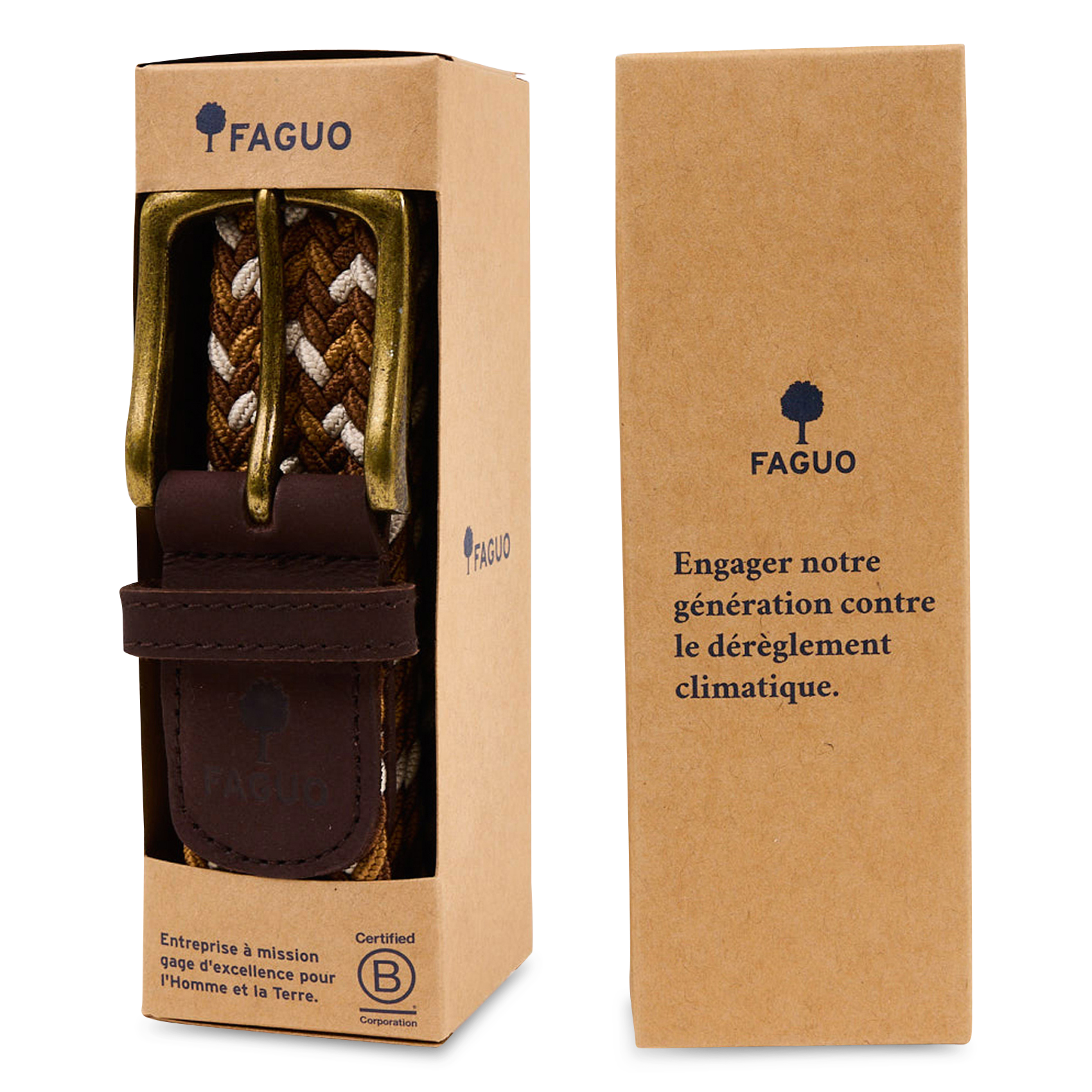 Flechtgürtel FAGUO Braun