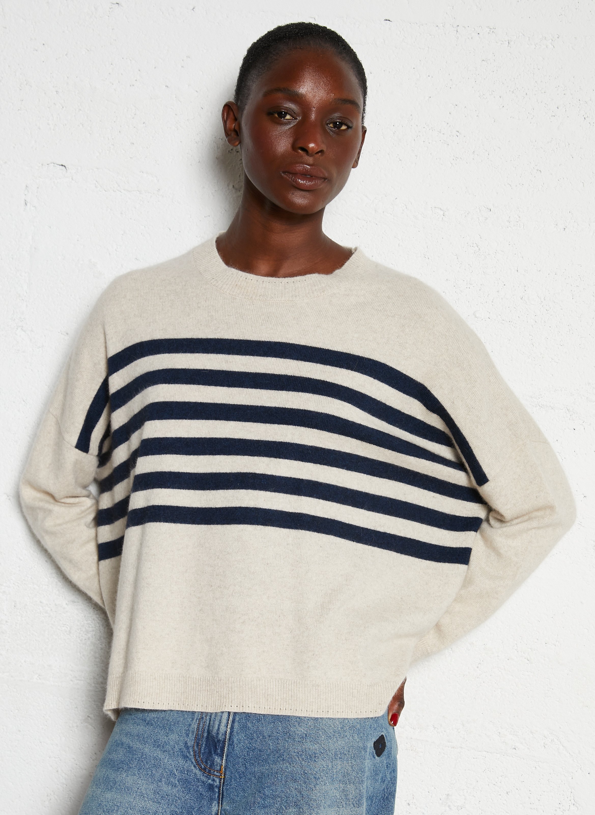 High-neck sweater BELLA JONES Beige