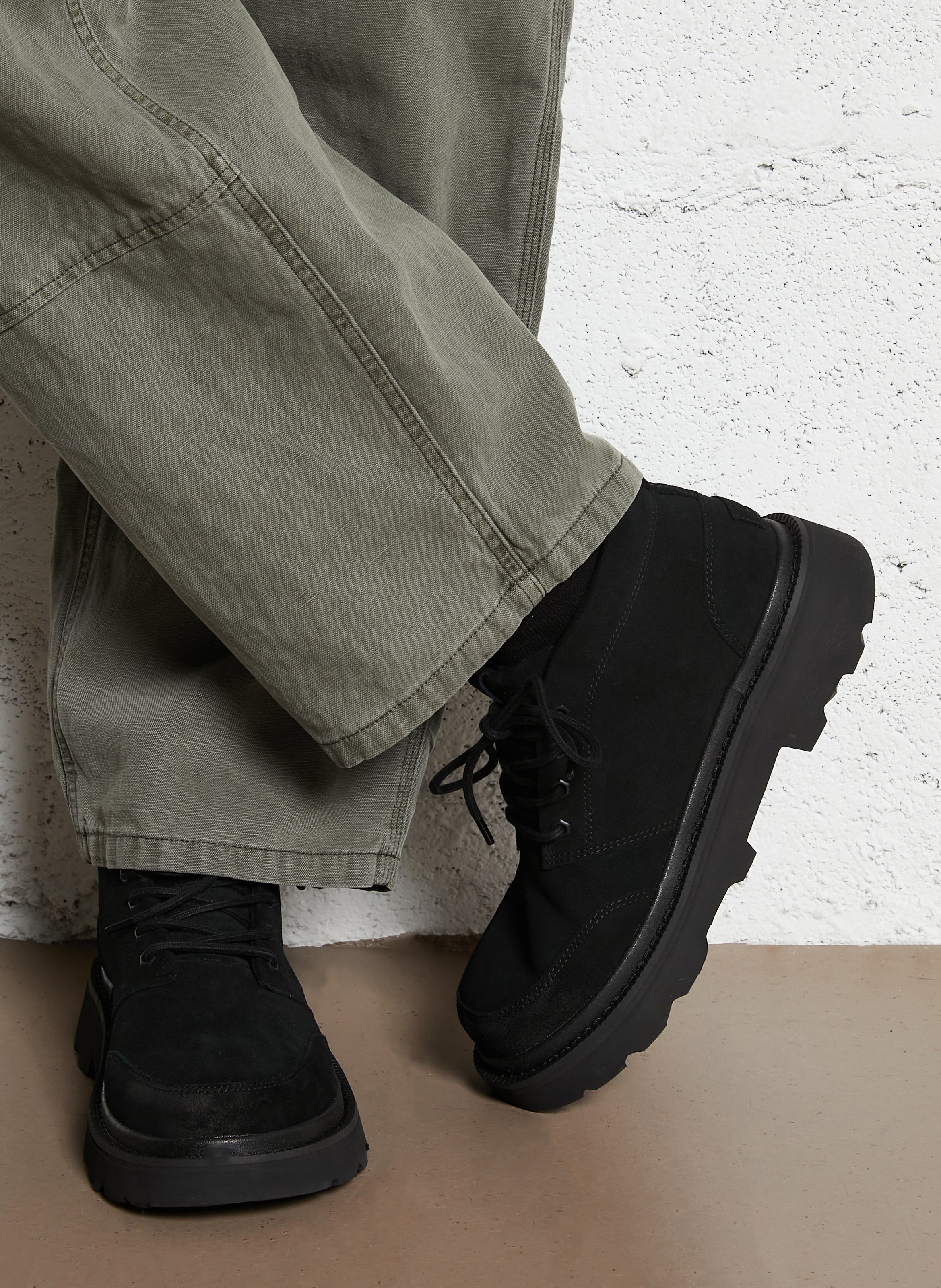 Bottes en cuir UGG Noir