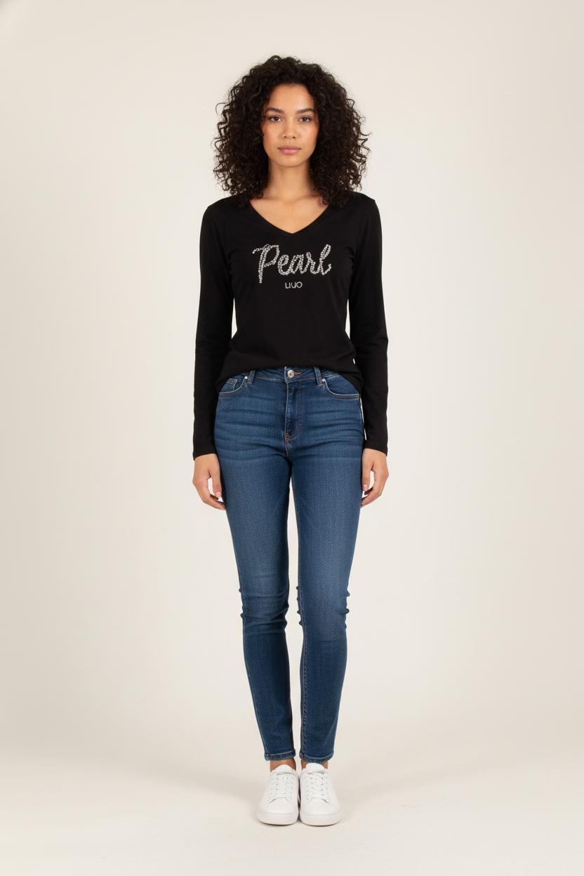 Tommy Badge T-shirt LIU JO - SECONDE MAIN Black