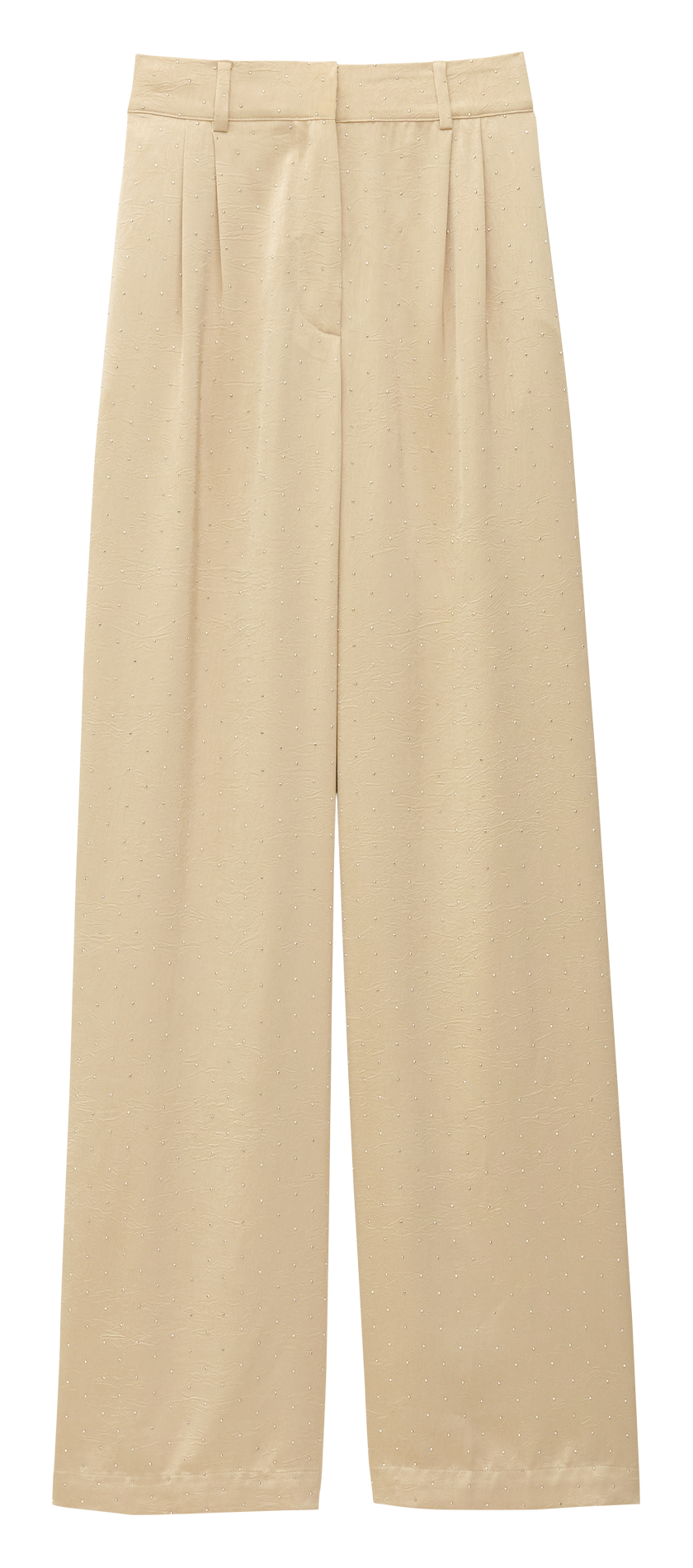 Wijde broek met studs BA&SH Goudkleurig