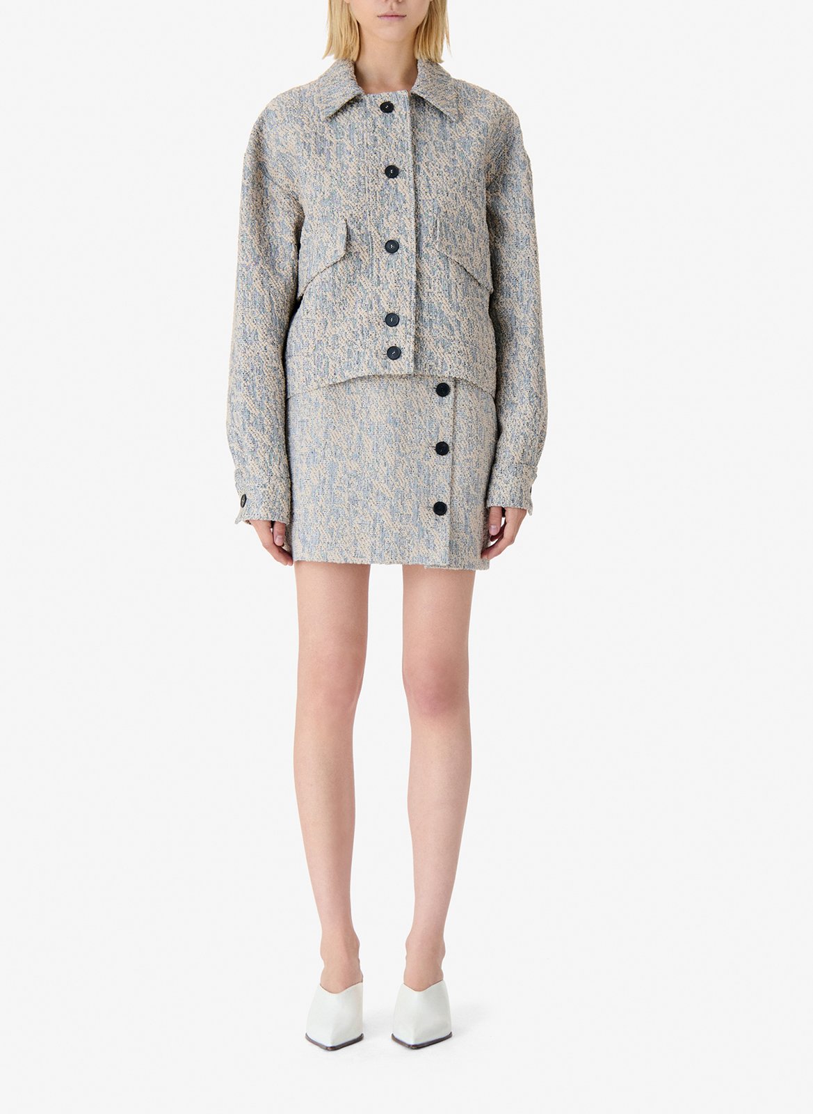 Veste ample boutonnée à tissu texturé IRO Beige