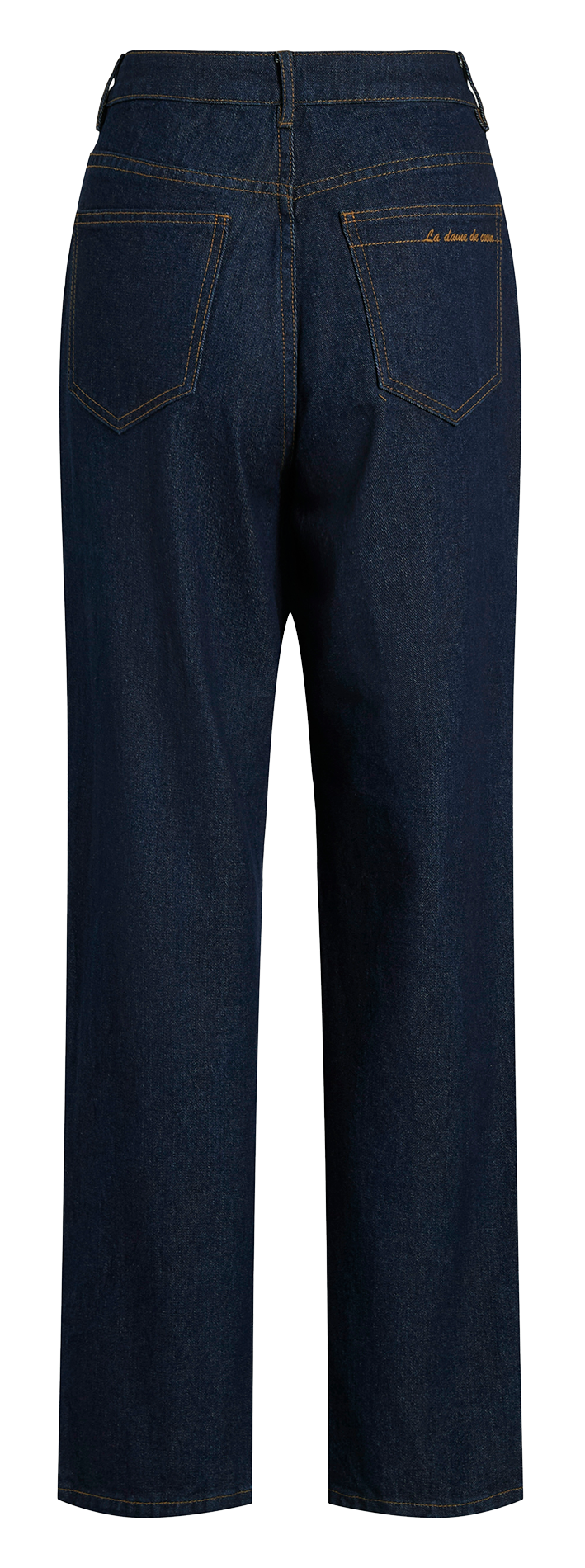 Cotton straight jeans VILA Blue
