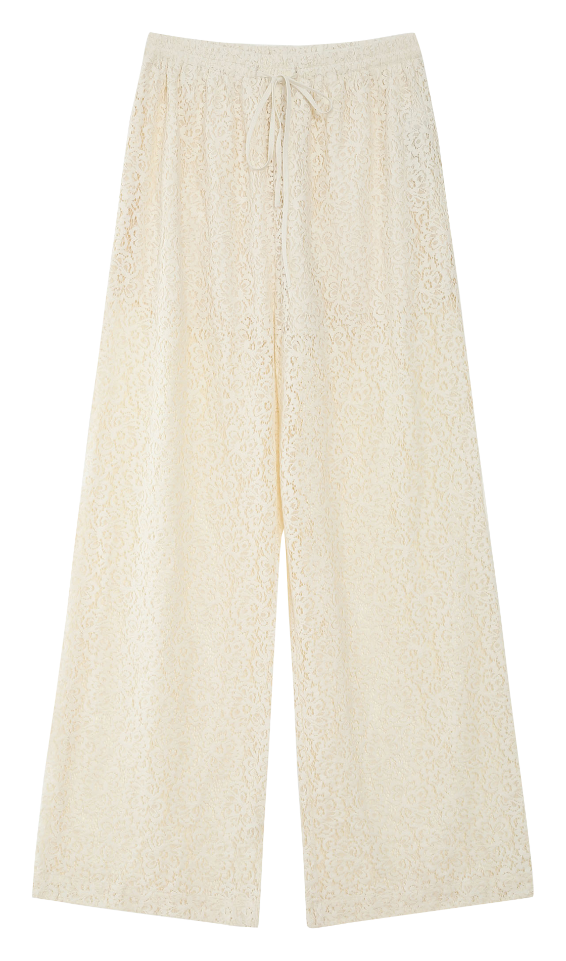 Wide-leg lace pants GRACE ET MILA White