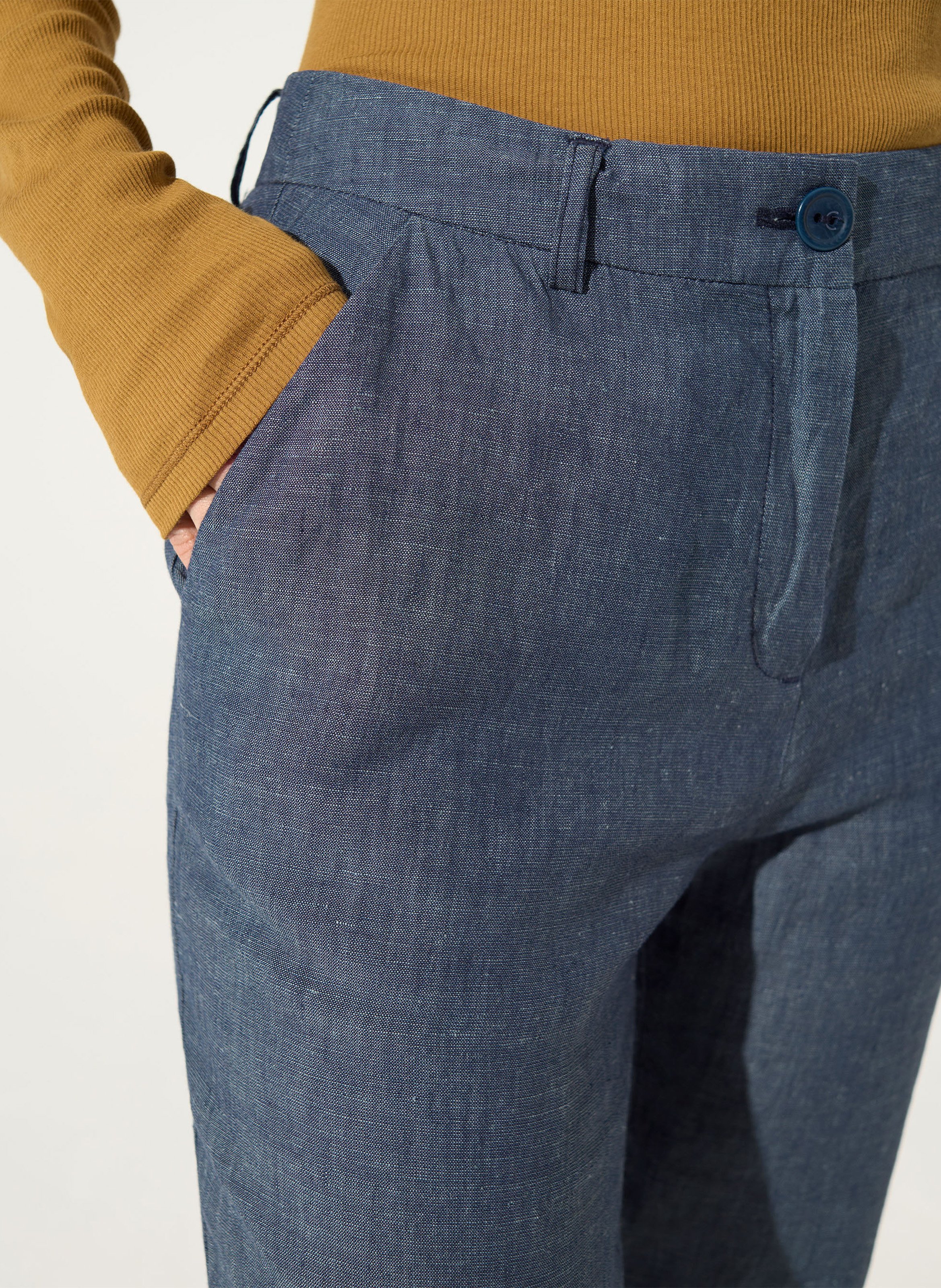 Bundfaltenhose COTELAC Blau