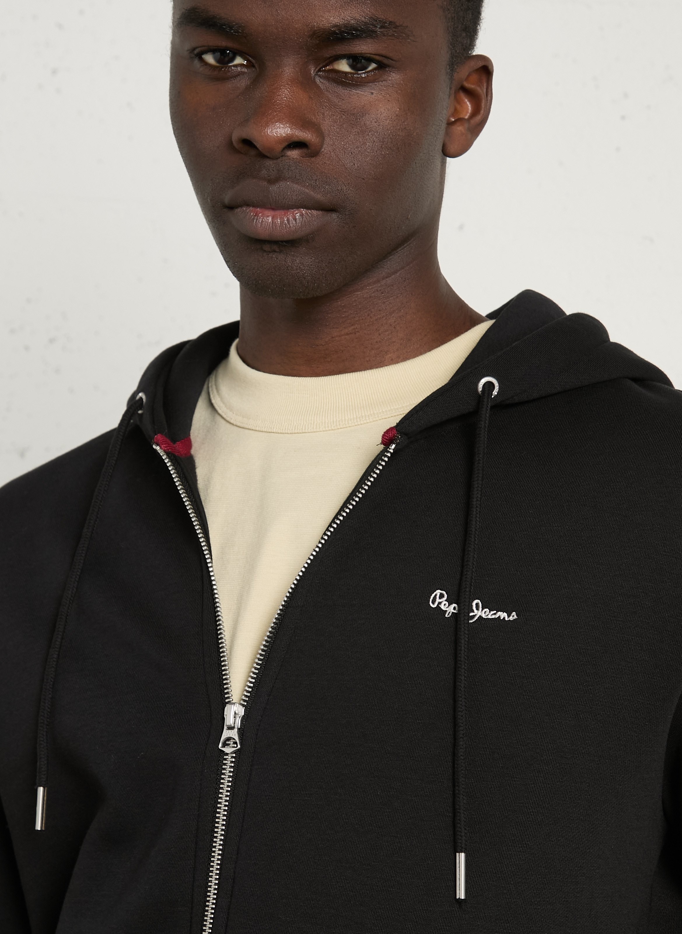 Effen hoodies met rechte pasvorm PEPE JEANS Zwart