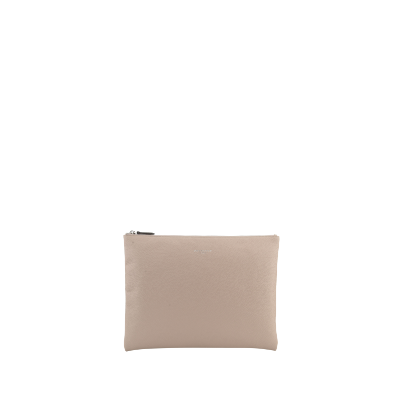 Calfskin leather shoulder bag POURCHET