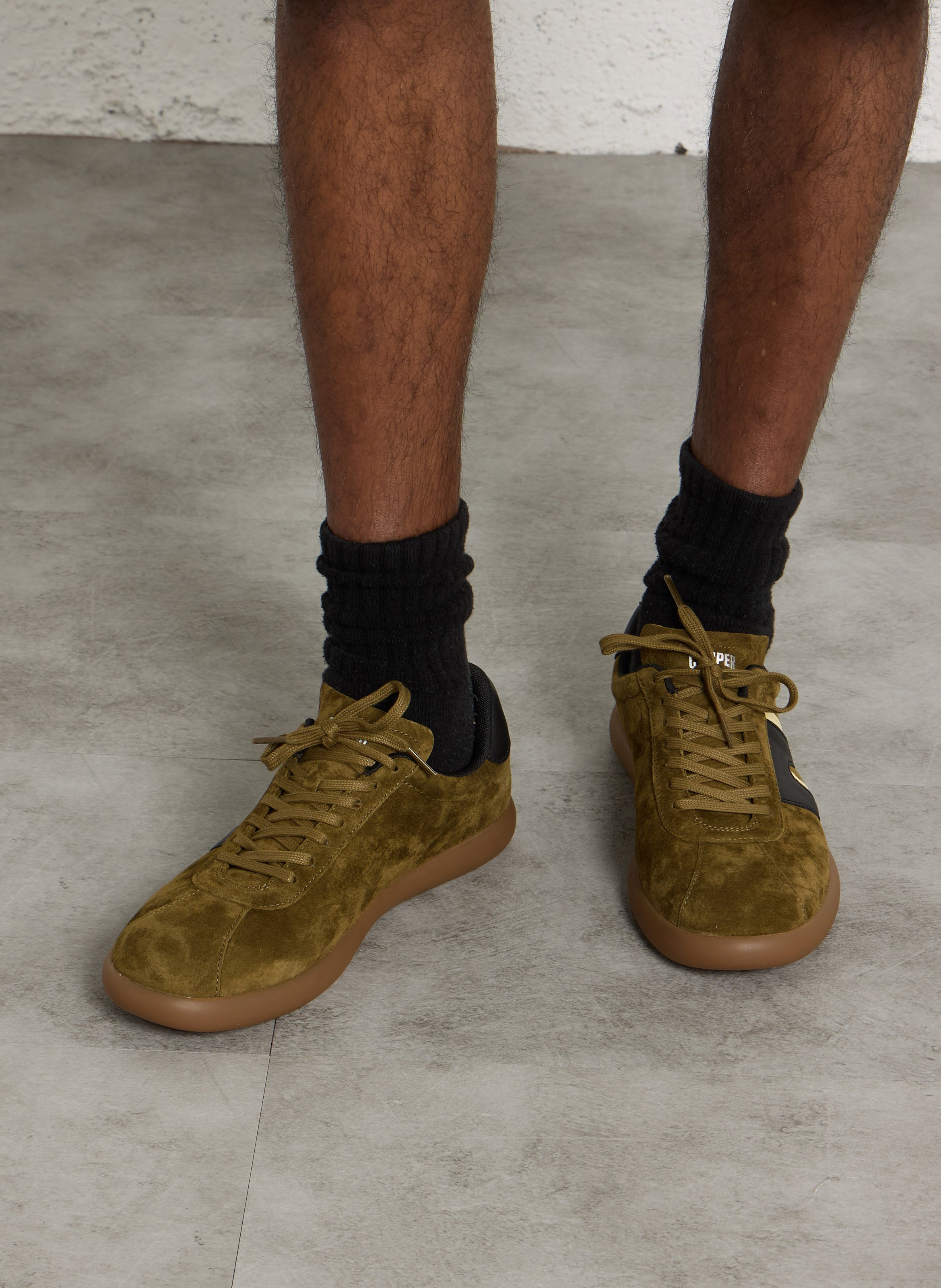 Sneakers basse in pelle scamosciata CAMPER Verde