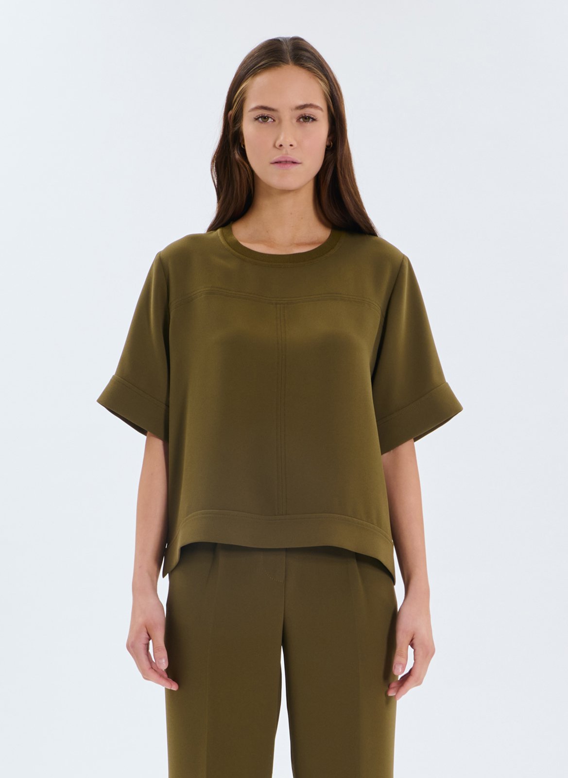 Top met ronde hals ZAPA Groen