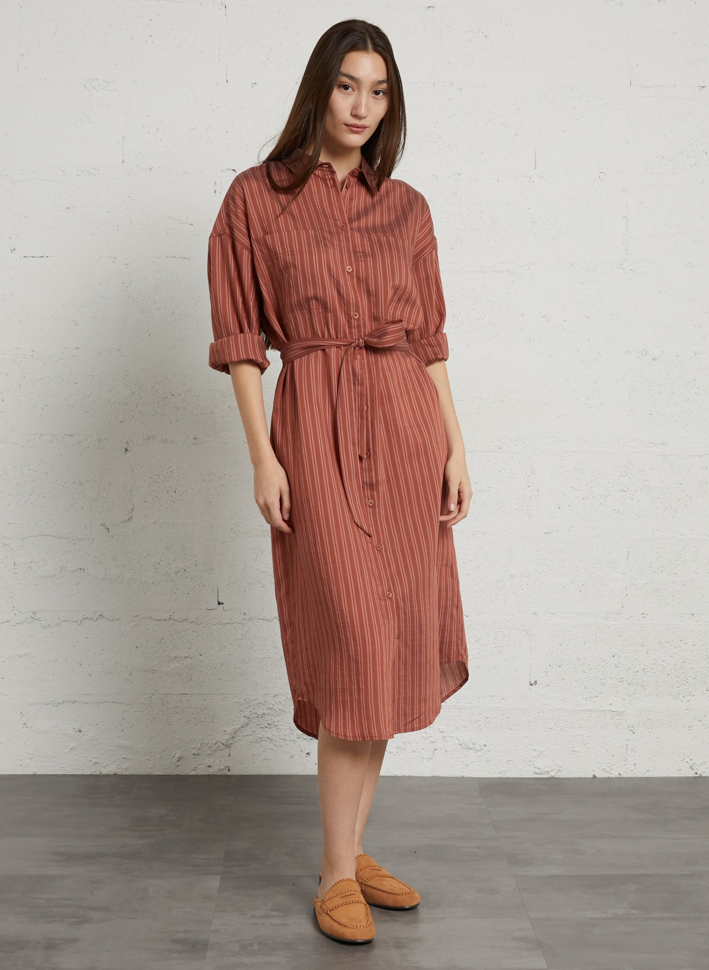 Mocassins en cuir BIBI LOU Marron