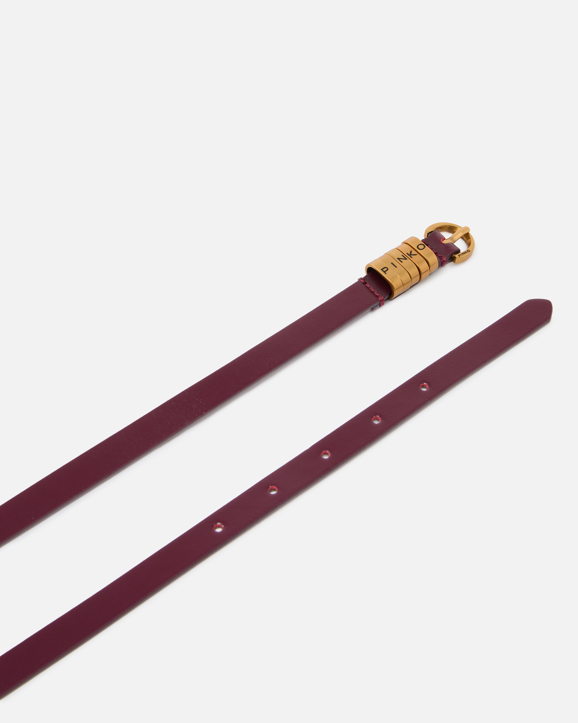 Belt with Pinko logo 1.2 cm Golden