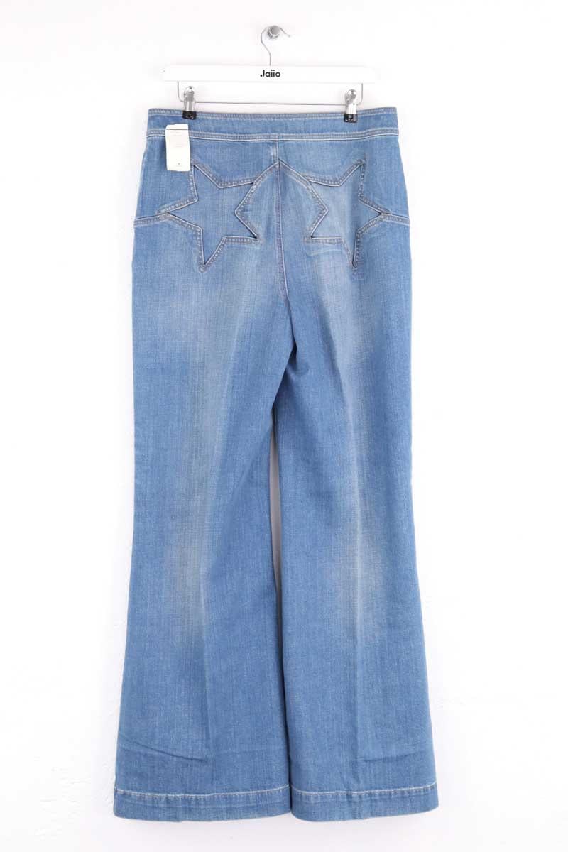 Straight cotton-blend pants TOMMY HILFIGER - SECONDE MAIN Blue
