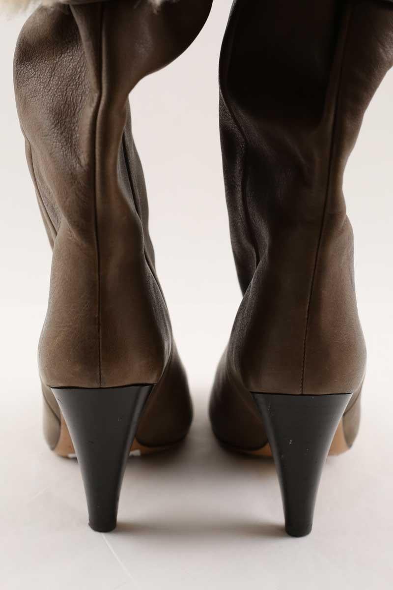 Lined boots ISABEL MARANT - Seconde Main Brown