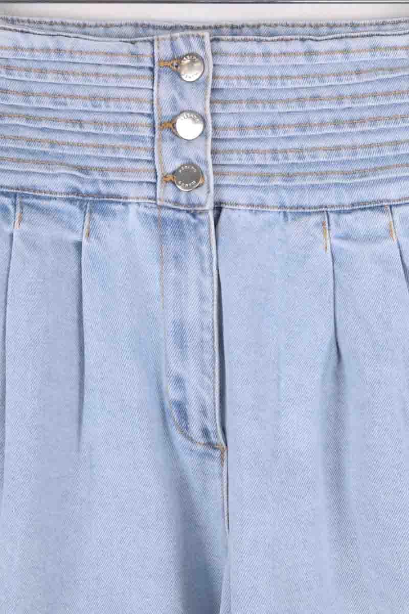 Jean boyfriend taille haute SEZANE - Seconde main Bleu