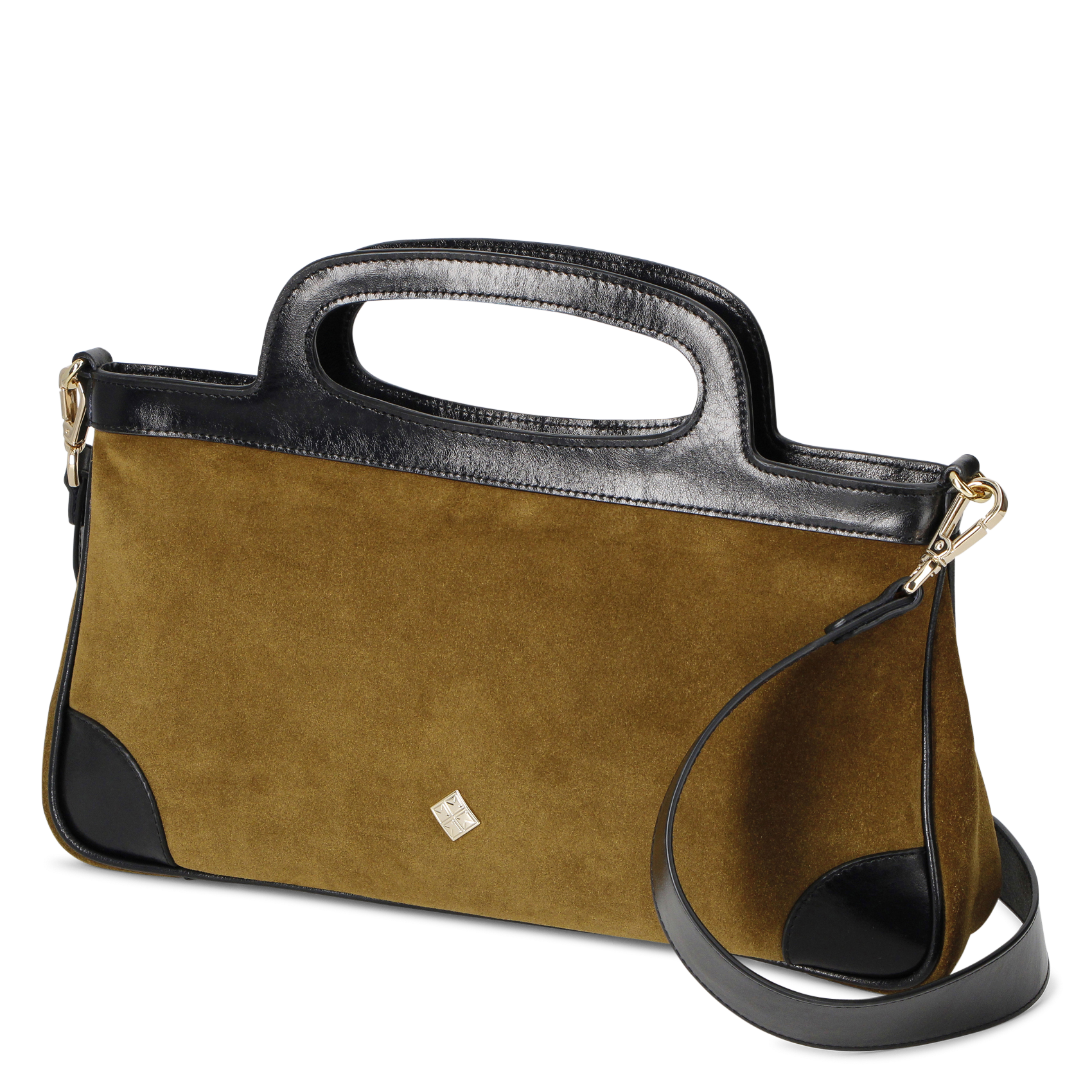 Schultertasche aus Leder HERBERT FRERE SOEUR Braun