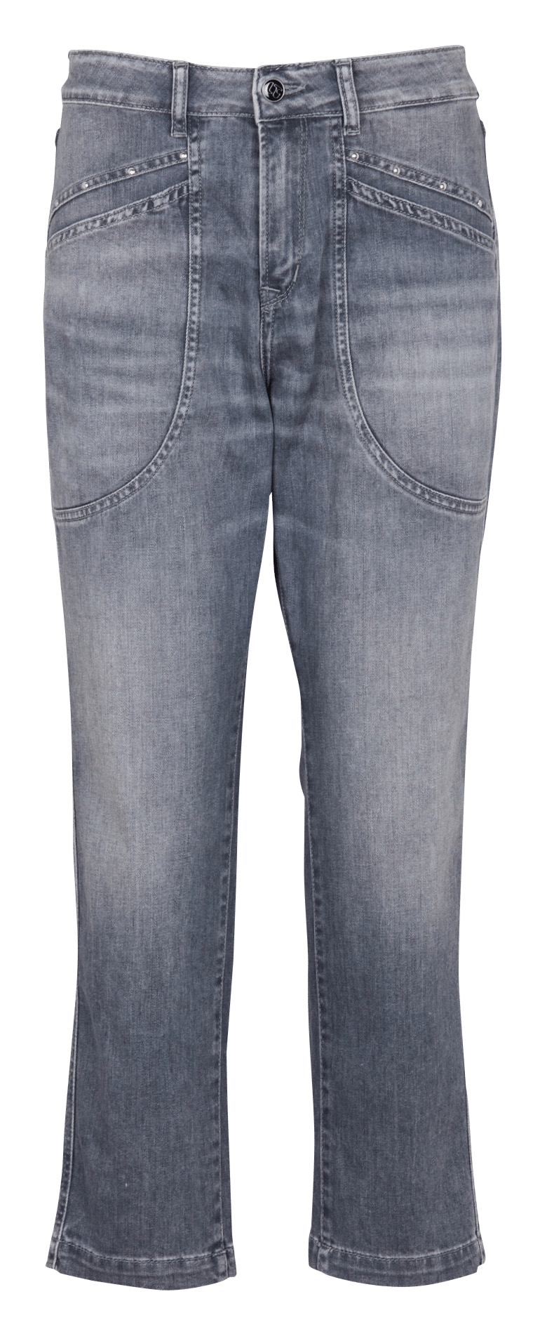 Stretch cotton draped blouse LE TEMPS DES CERISES Grey
