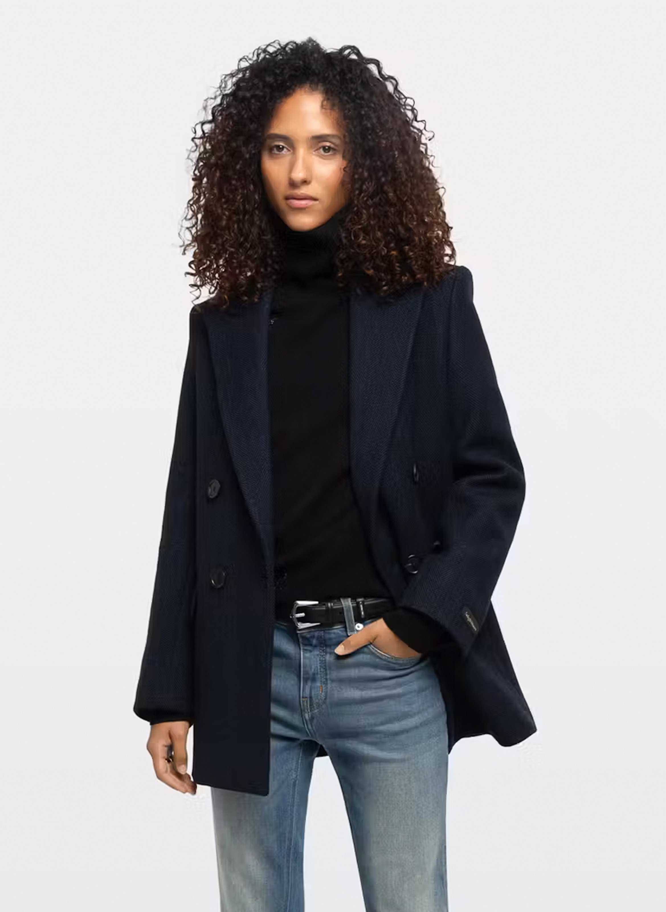 Veste tailleur droite en laine mélangée ZADIG&VOLTAIRE Blue