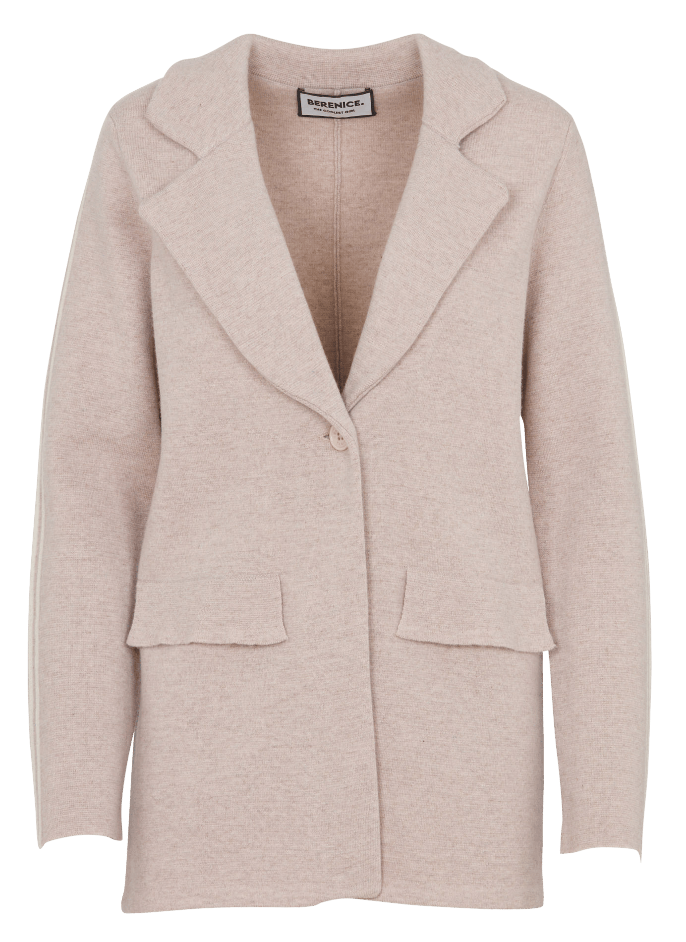 Blazer droit en laine BERENICE Beige