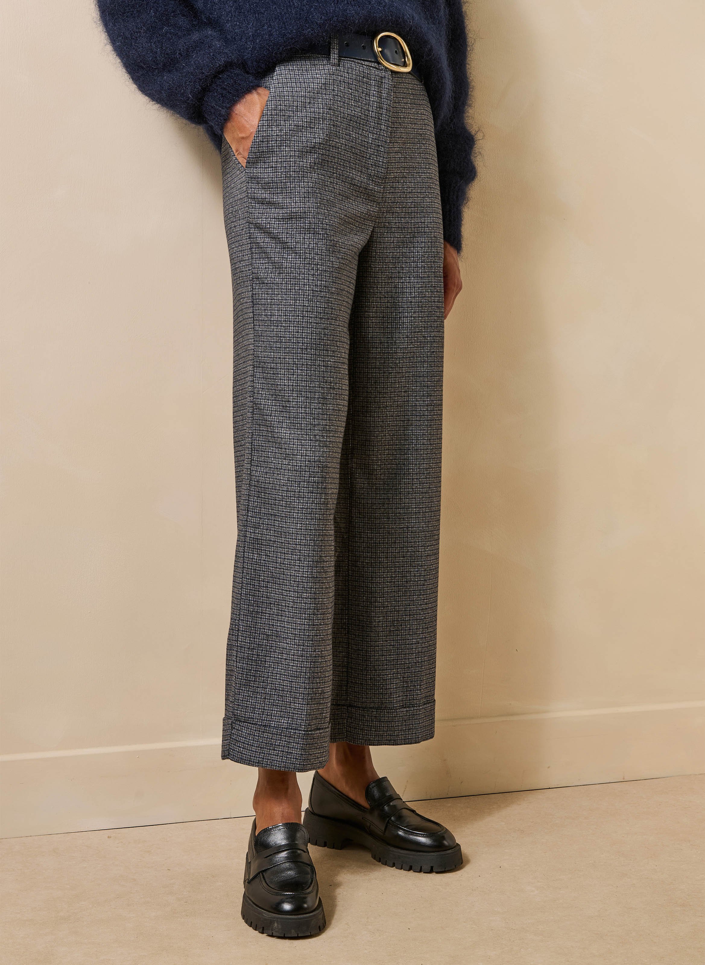 Pantalon droit LA FEE MARABOUTEE Gris