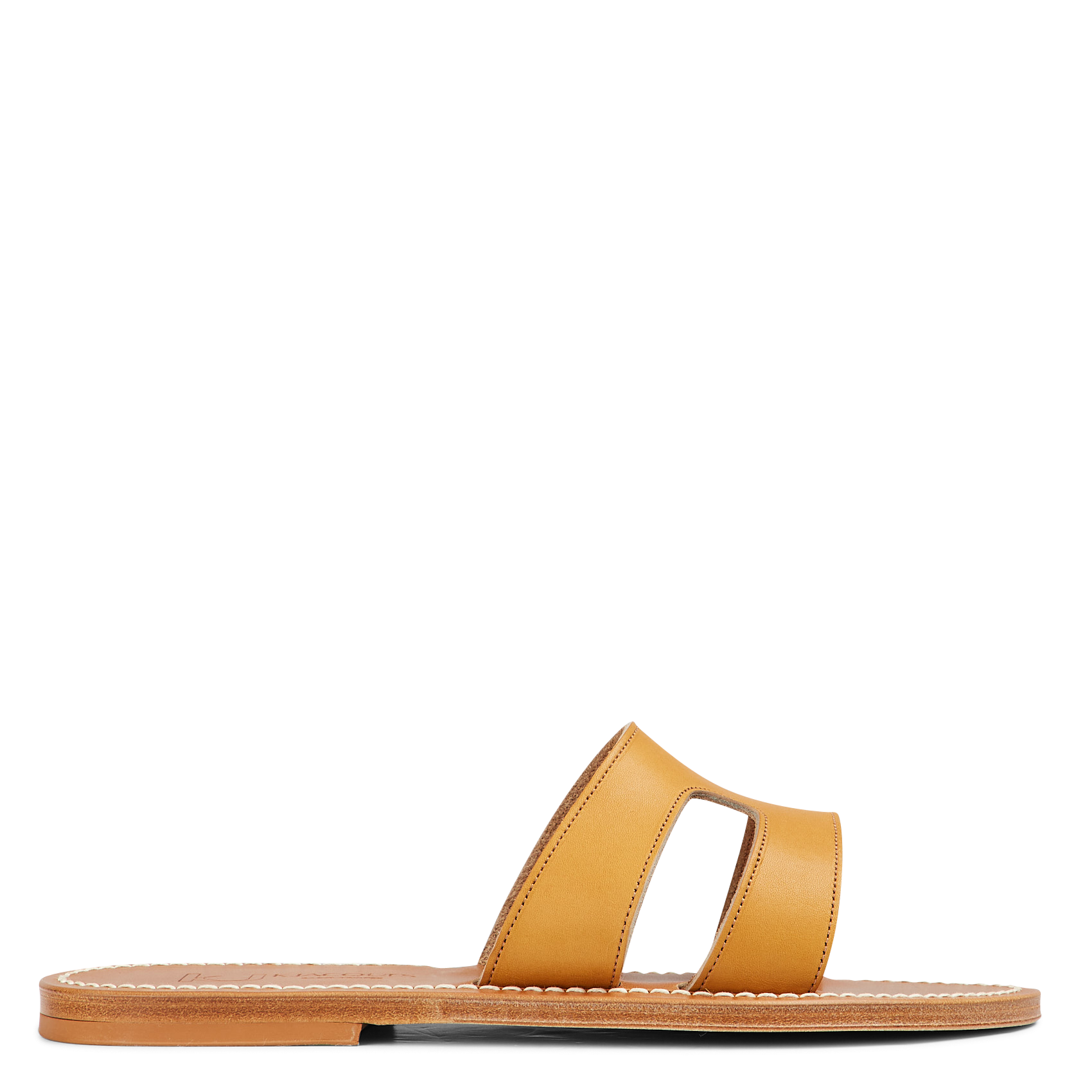 Platte leren muiltjes K JACQUES Bruin