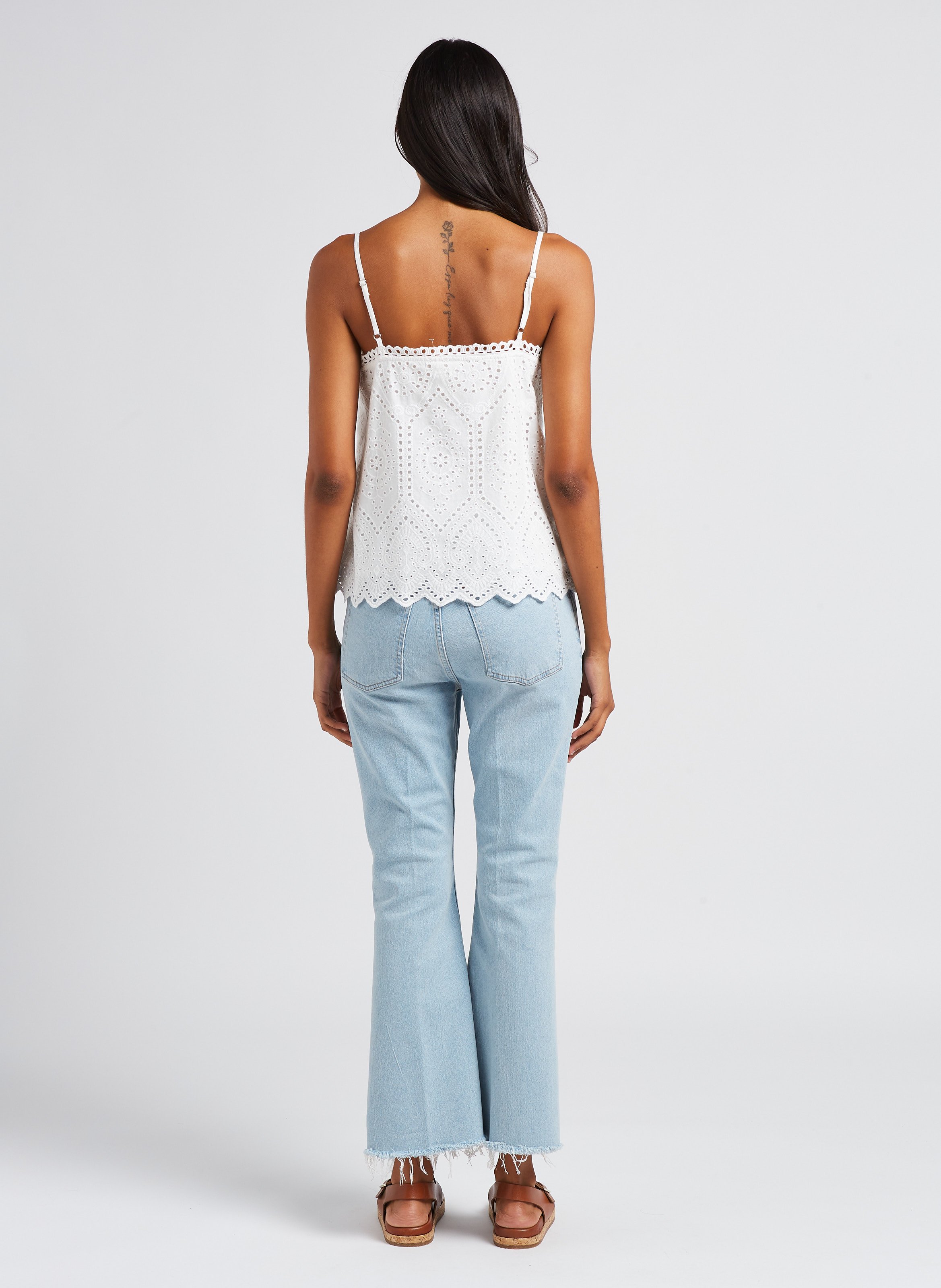 Jean flare 7/8 en coton mélangé POLO RALPH LAUREN Bleu