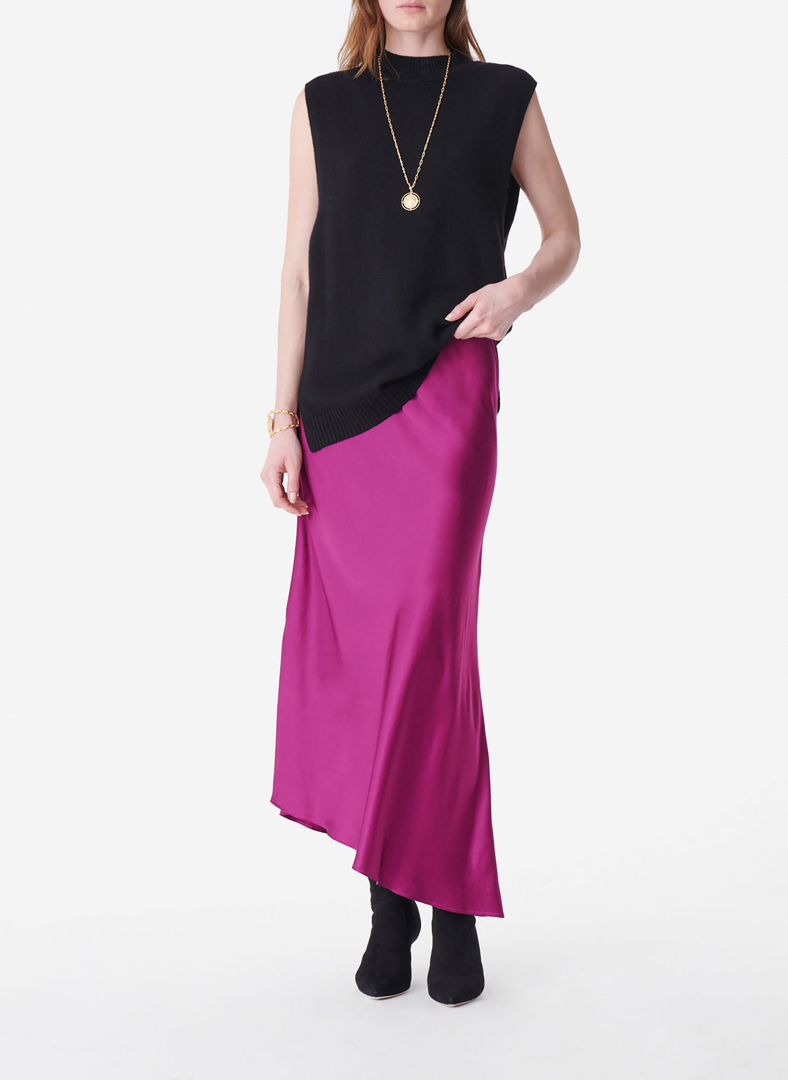 Long Flowing Asymmetrical Skirt Lupin Vanessa Bruno Women