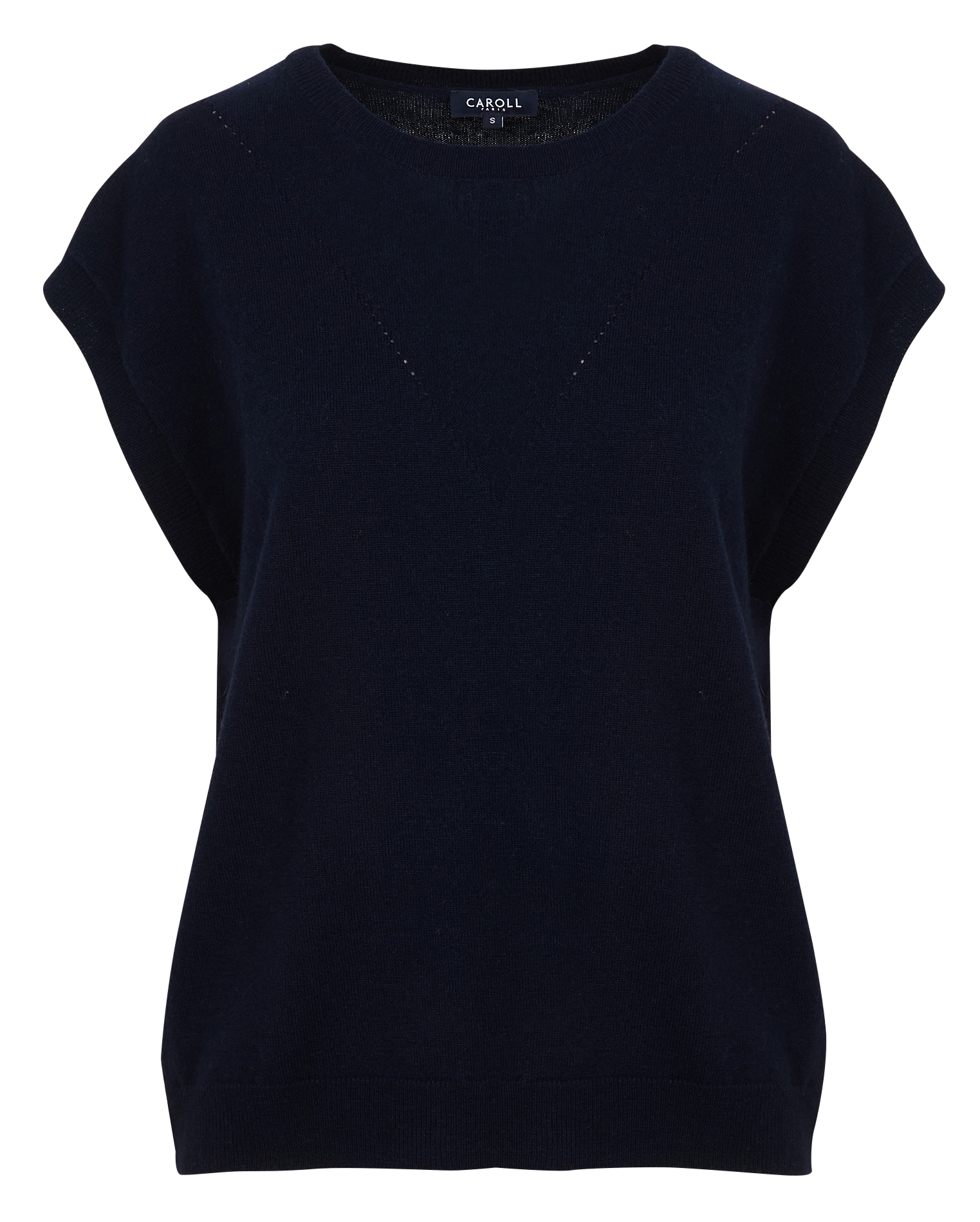 Round-neck wool sweater CAROLL Blue