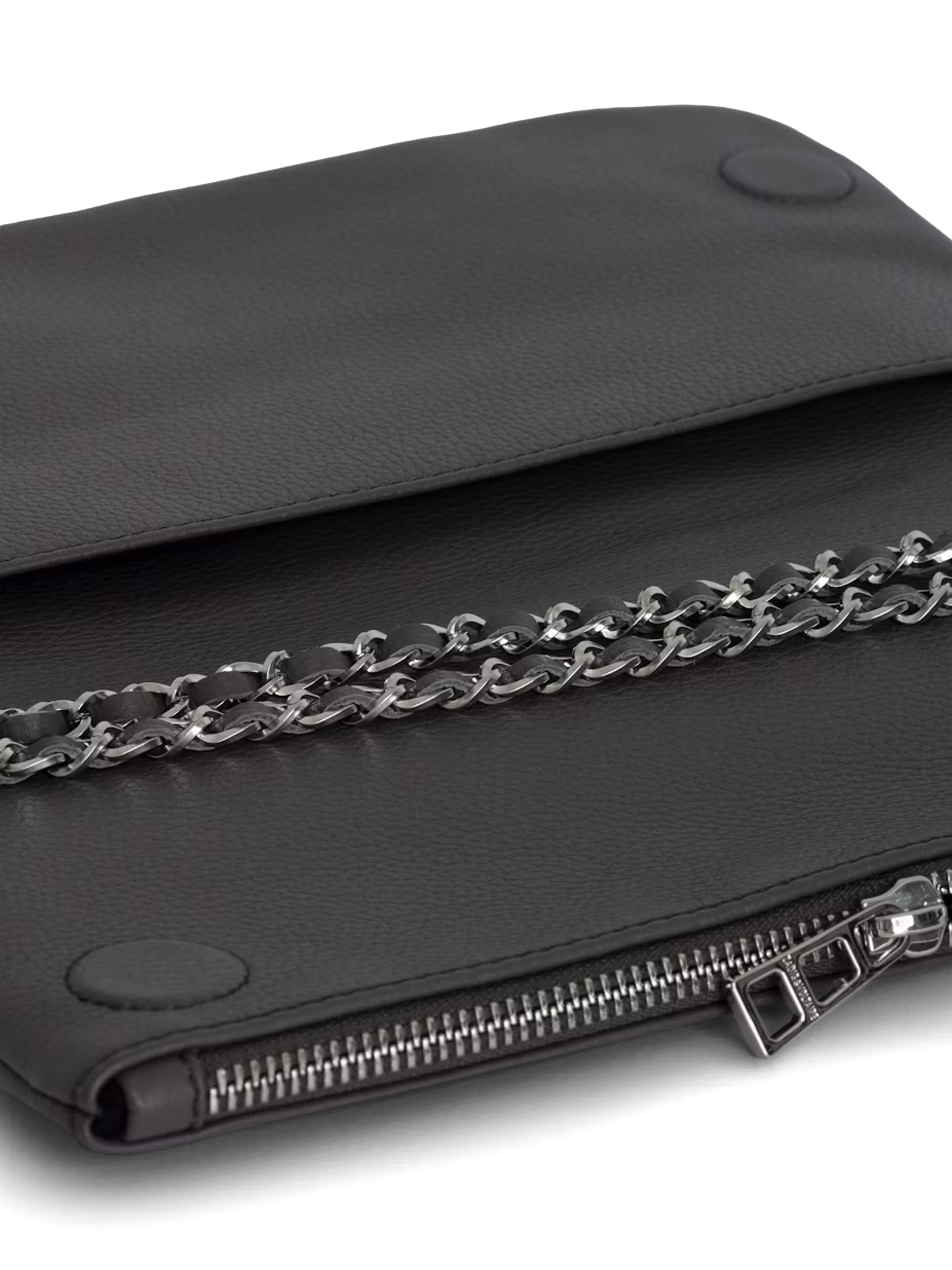 Pochette en cuir ZADIG&VOLTAIRE Gris