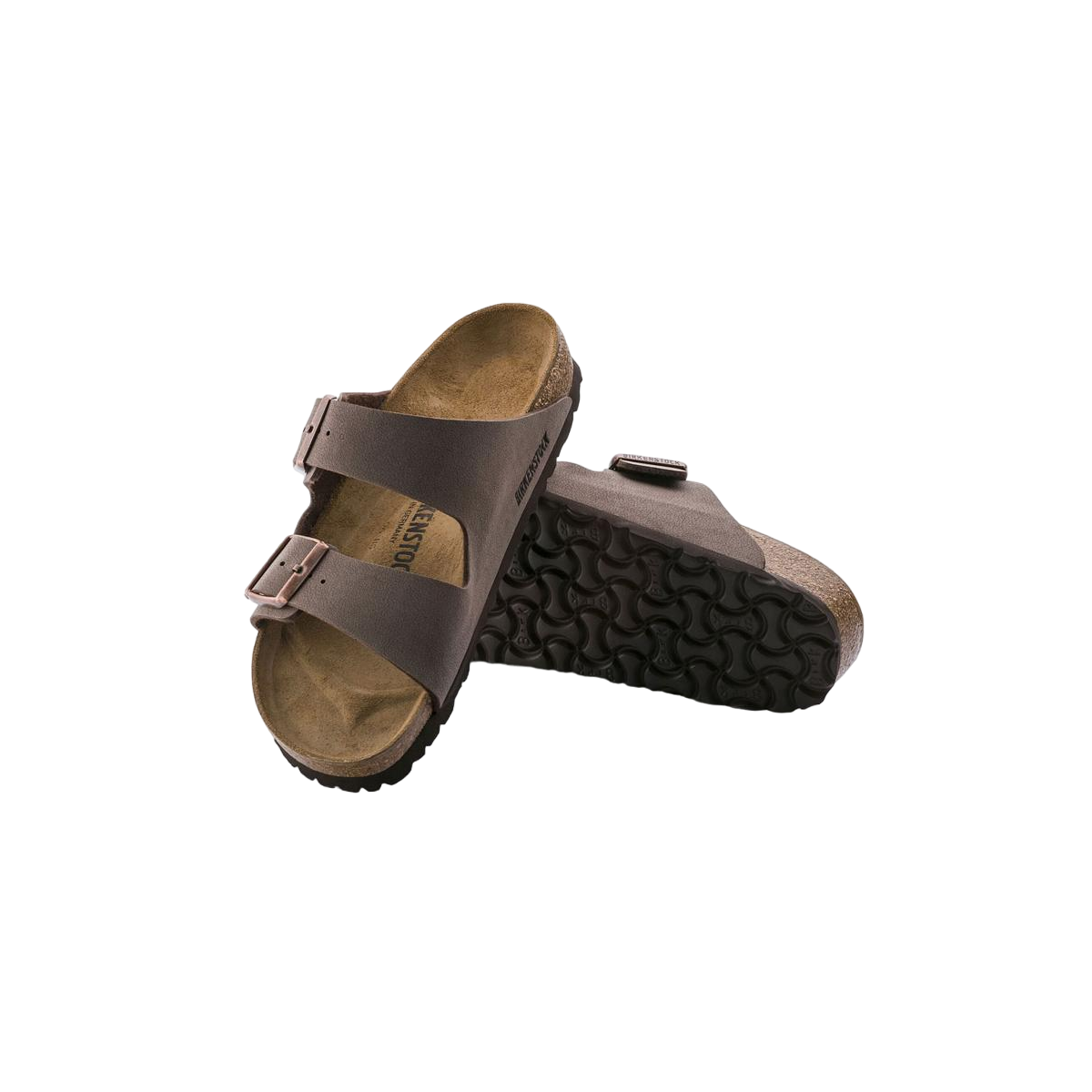 Faux leather sandals BIRKENSTOCK Brown