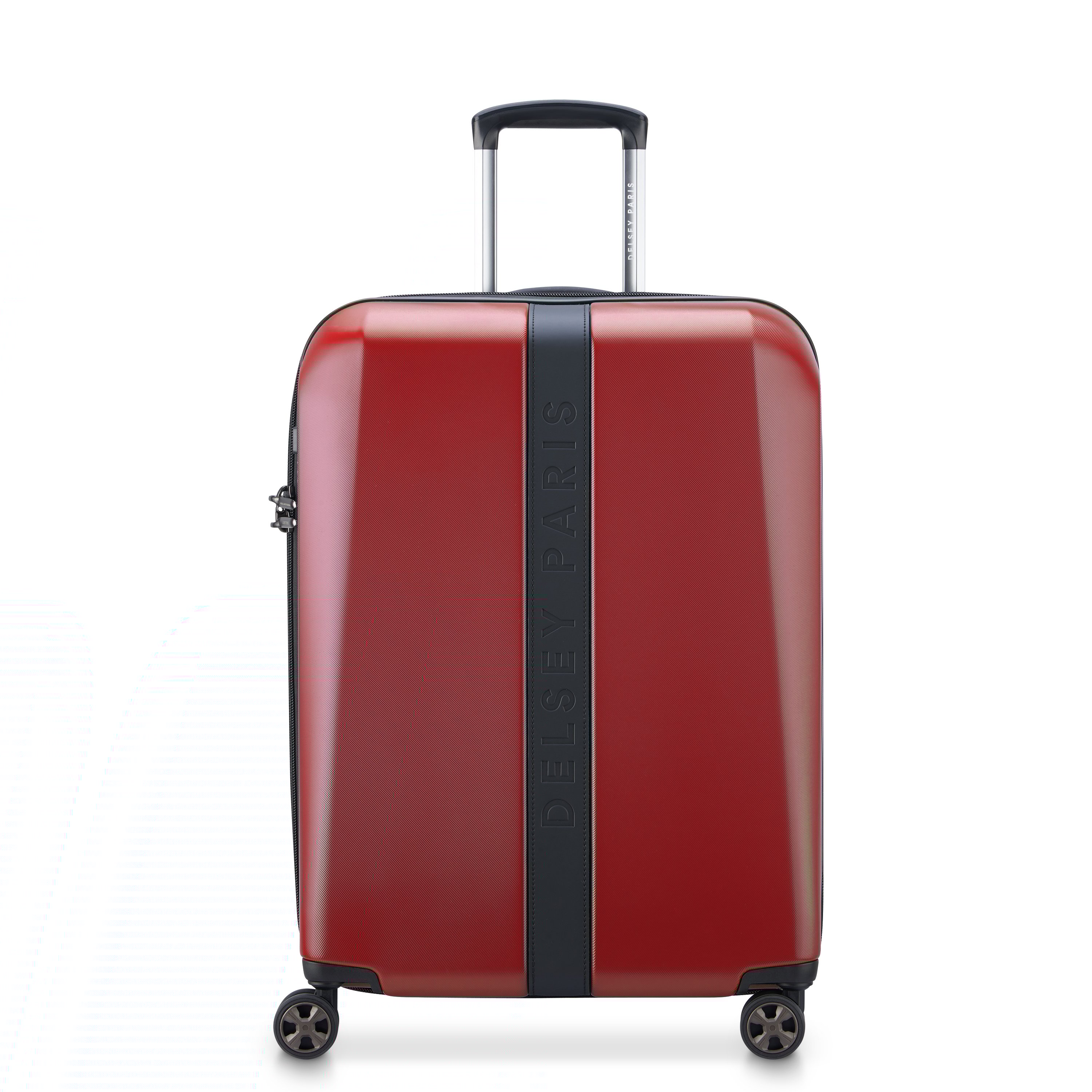 Rigid hold suitcase DELSEY PARIS Red
