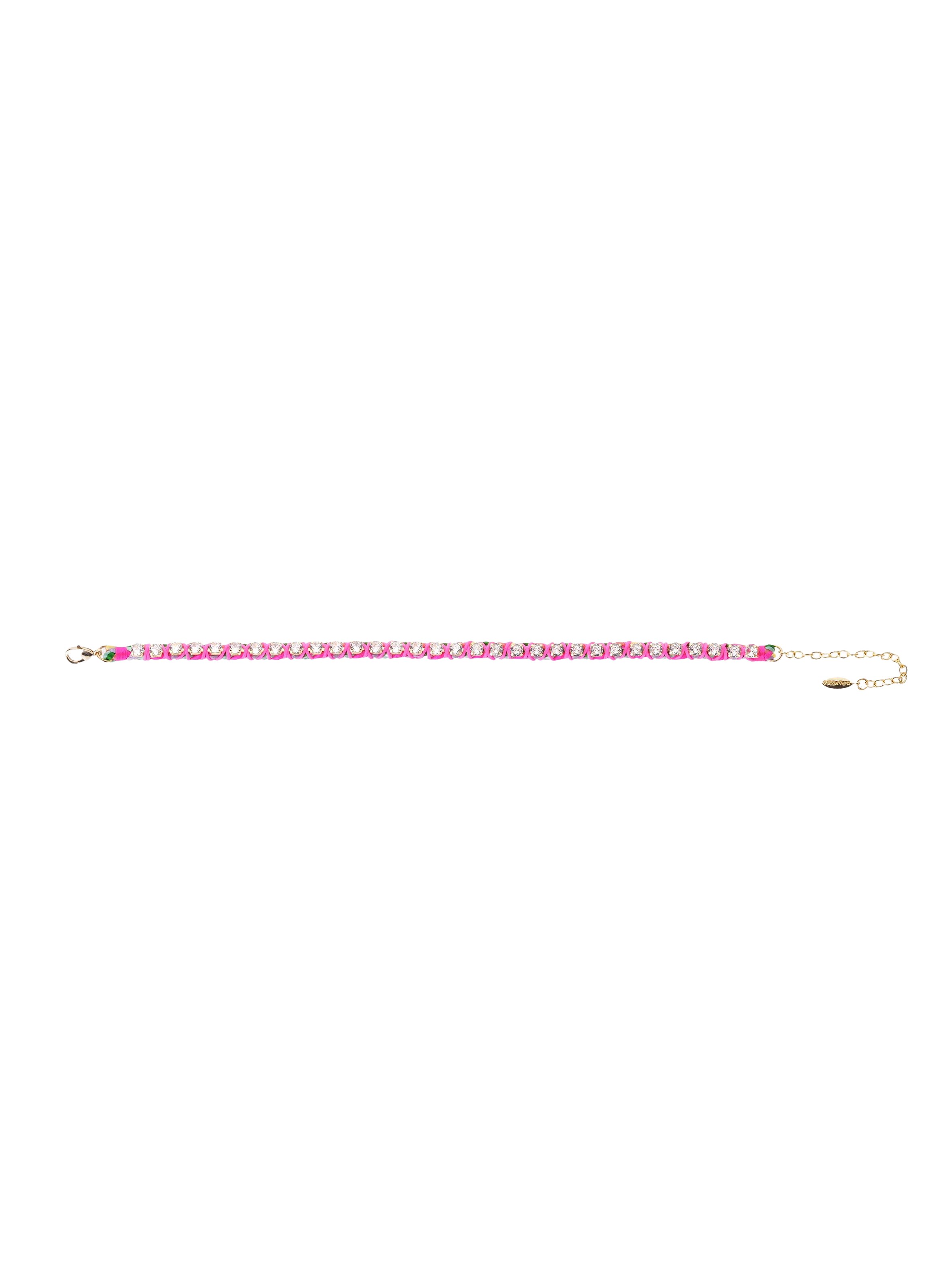 Ankle bracelet with adjustable beads HIPANEMA Pink
