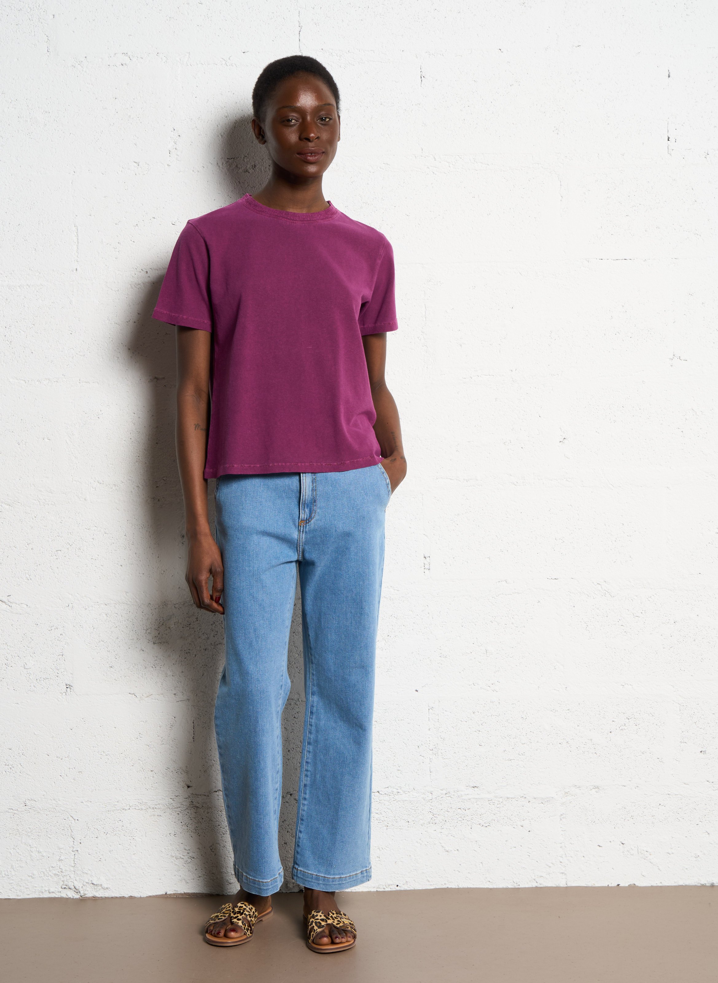 Cotton-blend straight jeans I CODE Blue