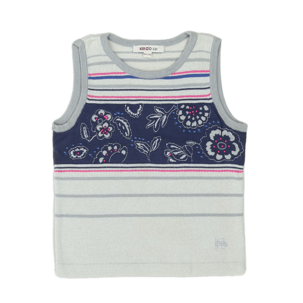 Gray Kids Tank Top - 6 years KENZO - SECONDE MAIN Grey