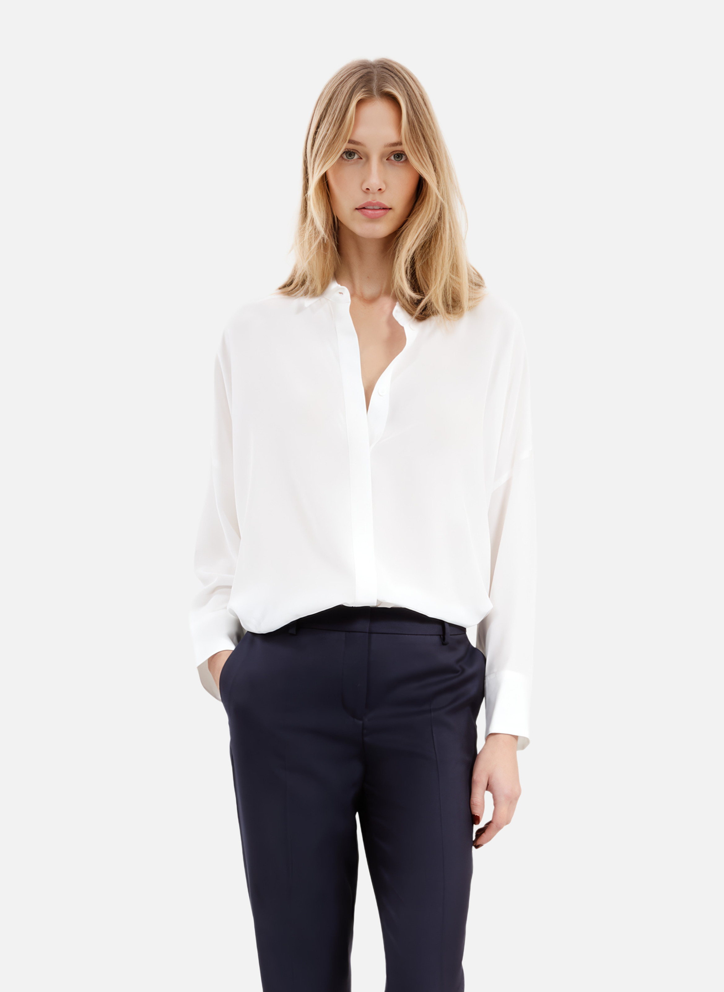 Oversized washed silk shirt THE KOOPLES White