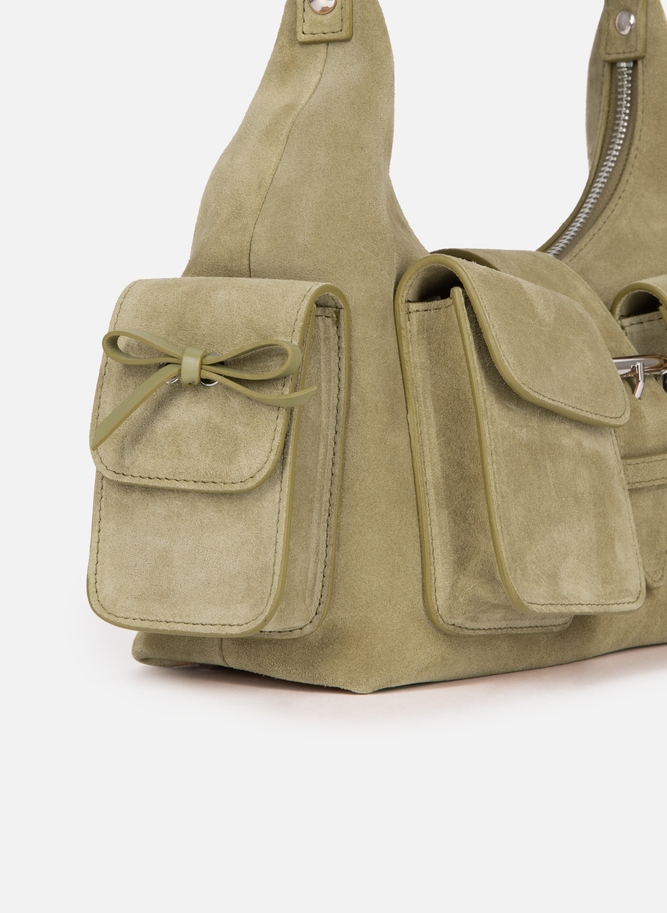 Amelia suede leather bag THE KOOPLES Brown