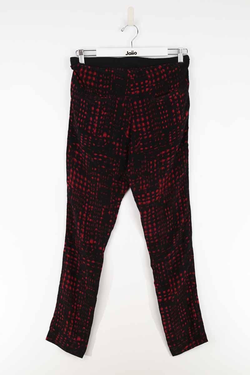 Slim cotton trousers ISABEL MARANT ÉTOILE - SECONDE MAIN Red