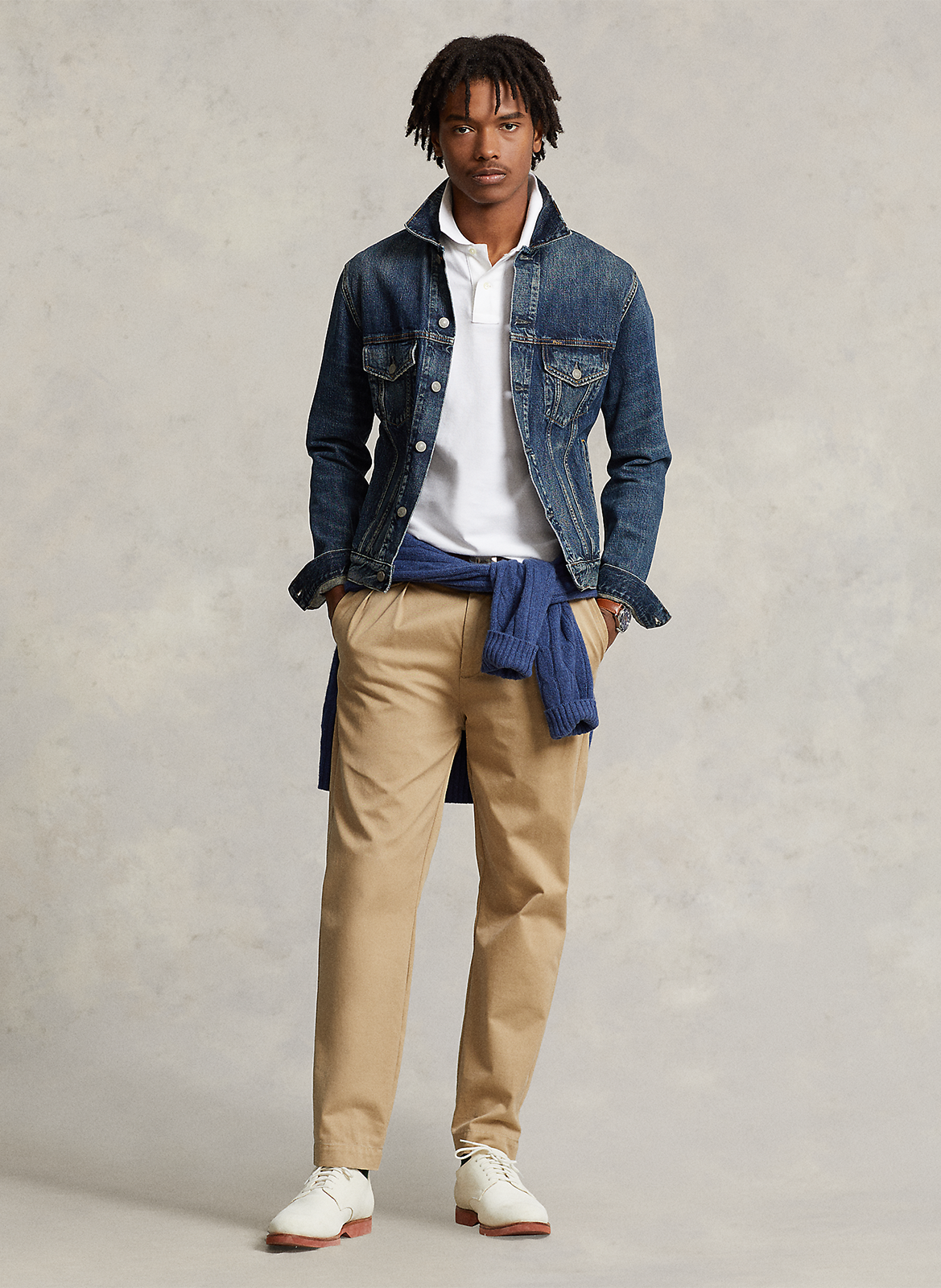 Polo custom slim-fit en coton POLO RALPH LAUREN Blanc